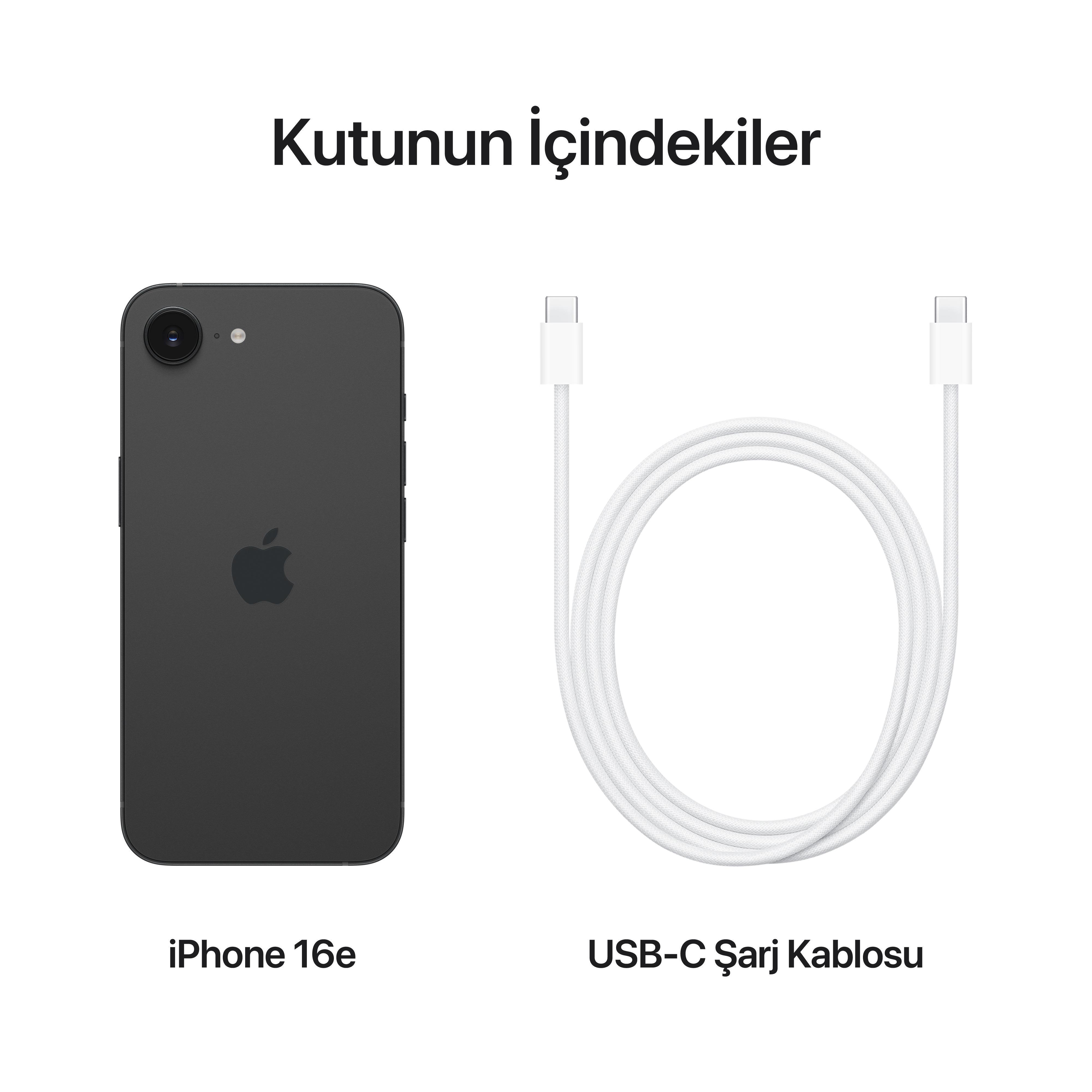 iPhone 16e 128GB Siyah MD1Q4TU/A