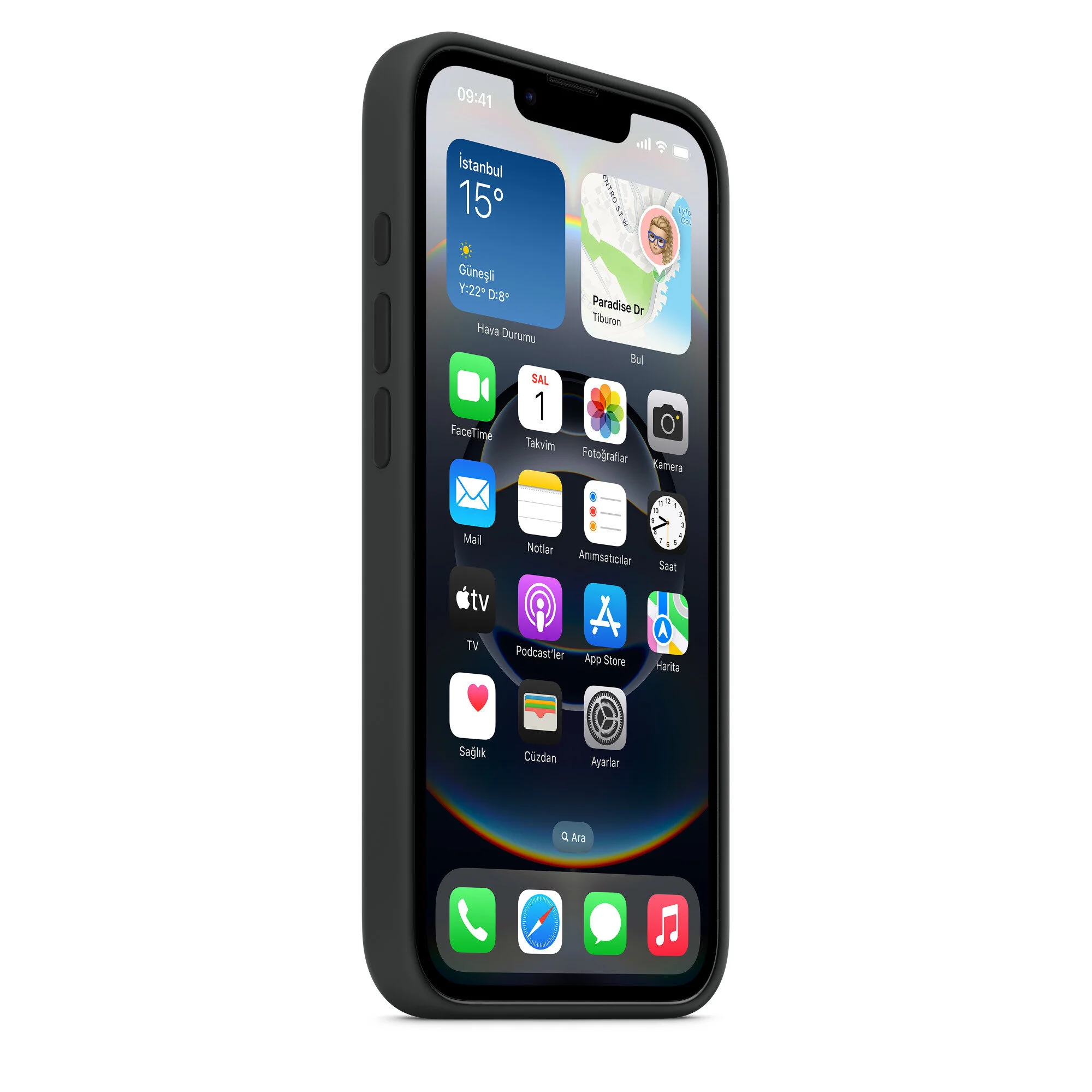 iPhone 16e Silikon Kılıf Siyah