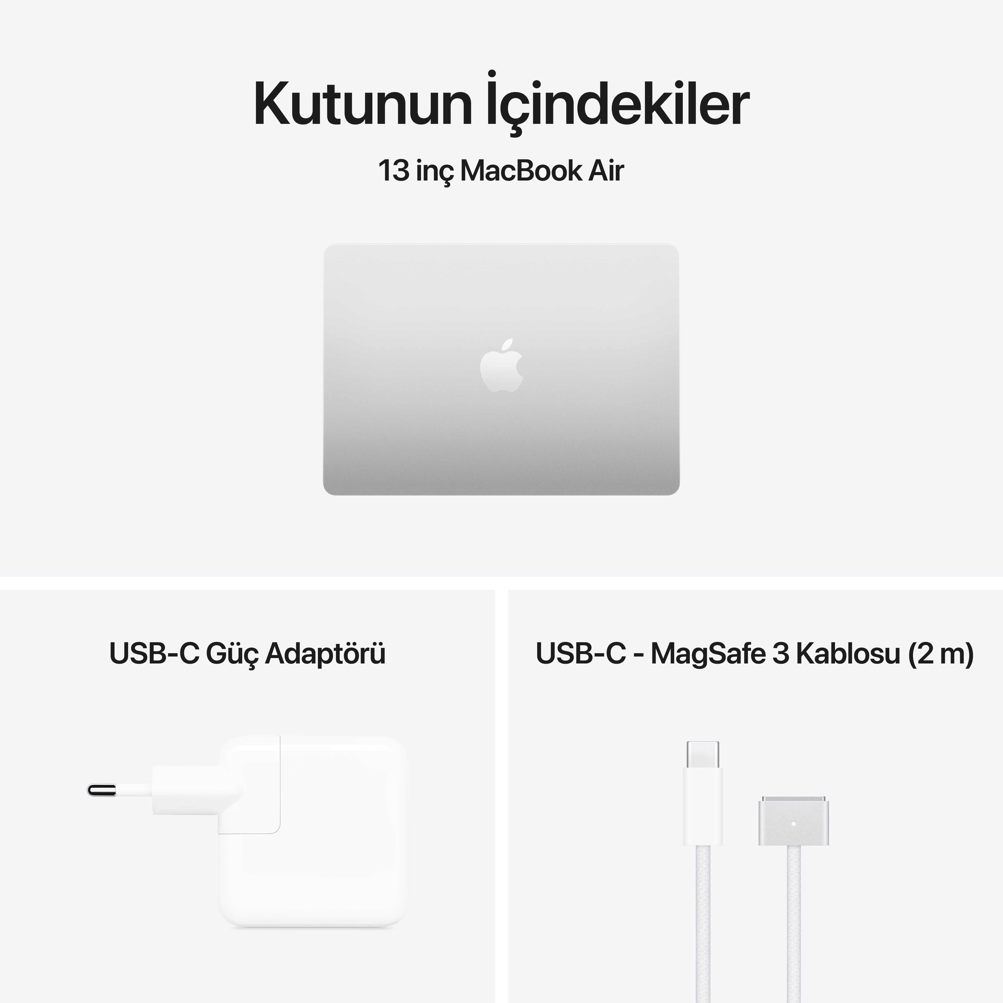 MacBook Air 13'' 10-Core CPU 8-Core GPU Apple M5 / 16GB / 512GB SSD / Gümüş MDH74TU/A