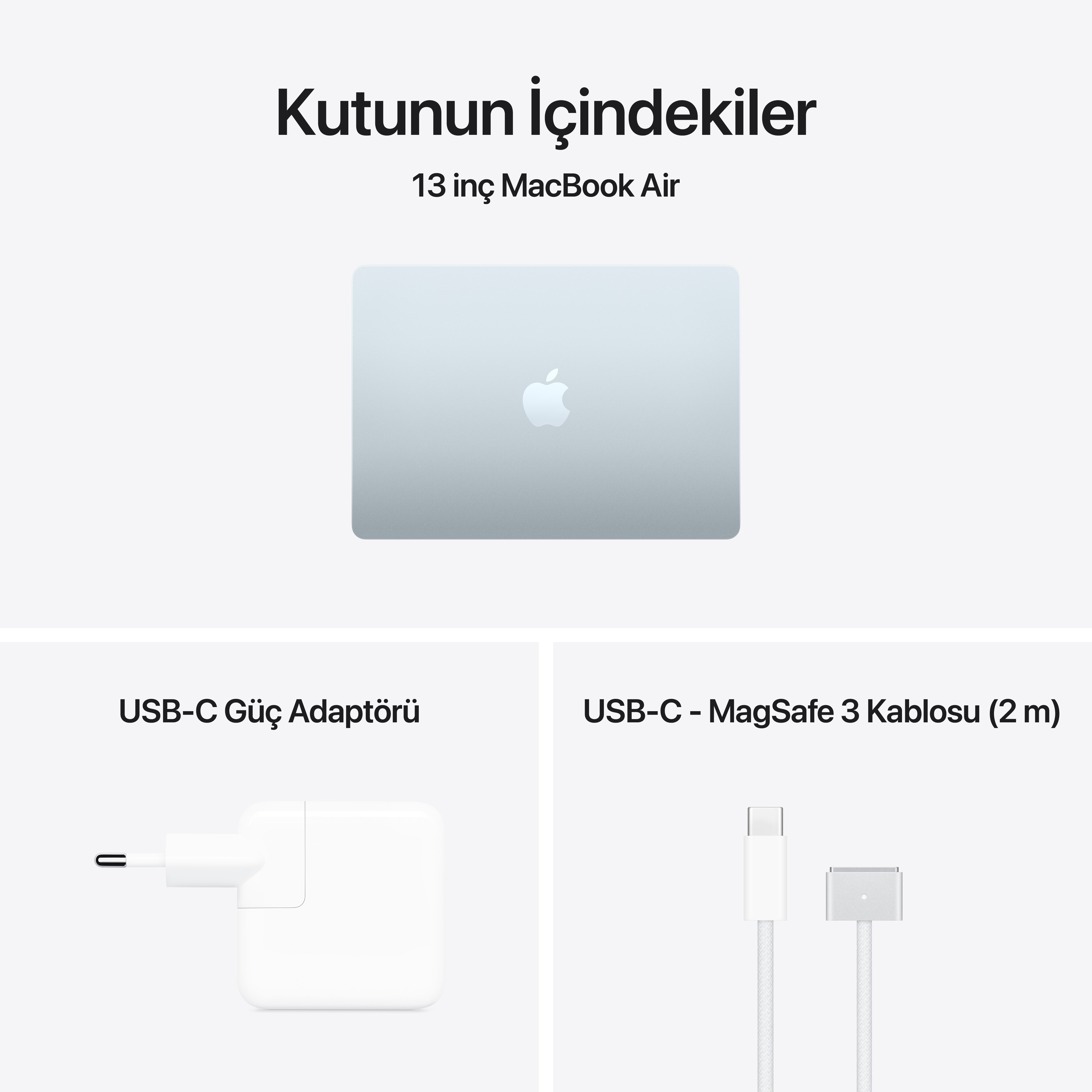 MacBook Air 13'' 10-Core CPU 10-Core GPU Apple M5 / 24GB / 1TB SSD / Gök Mavisi MDHK4TU/A