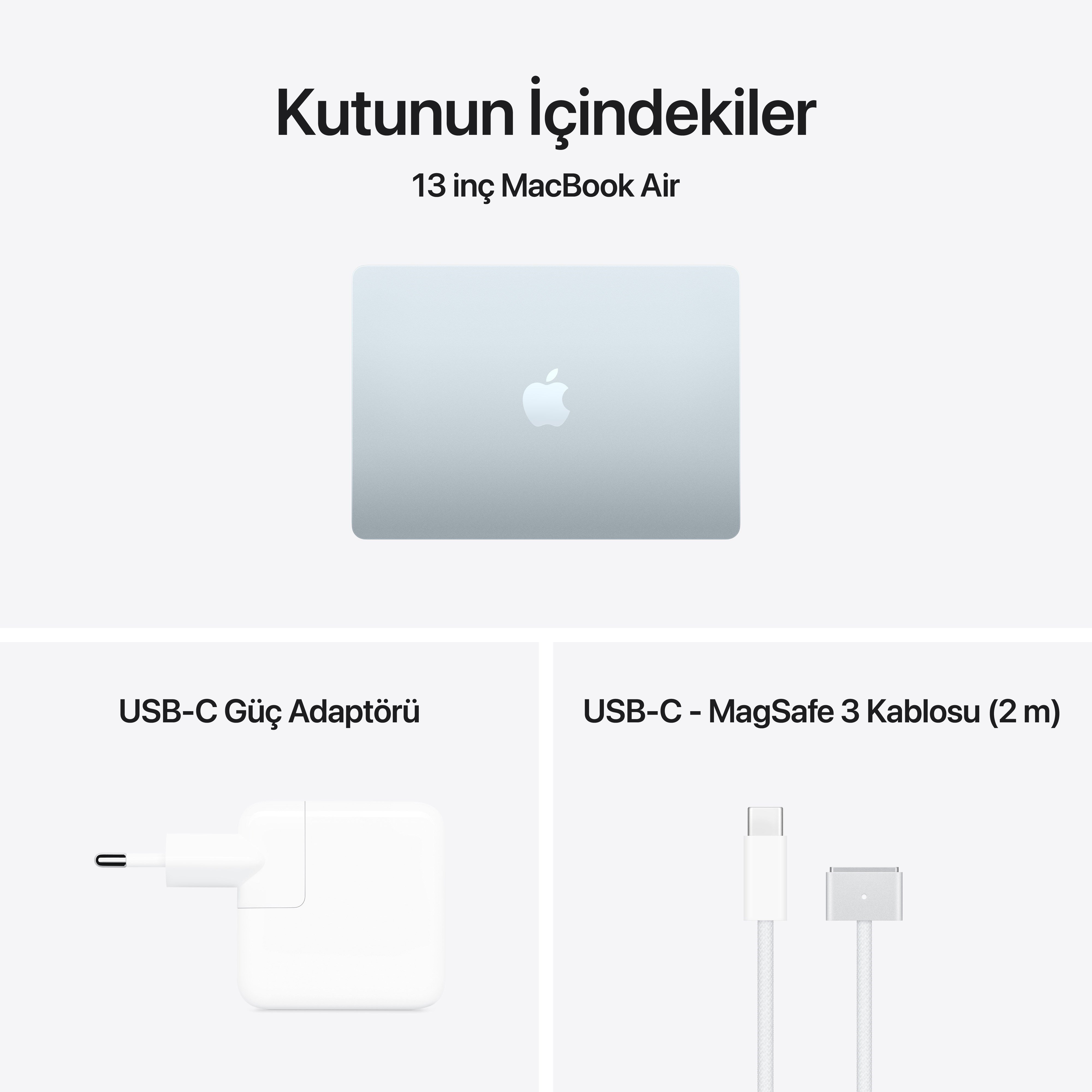 MacBook Air 13'' 10-Core CPU 10-Core GPU Apple M5 / 24GB / 1TB SSD / Gök Mavisi MDHK4TU/A