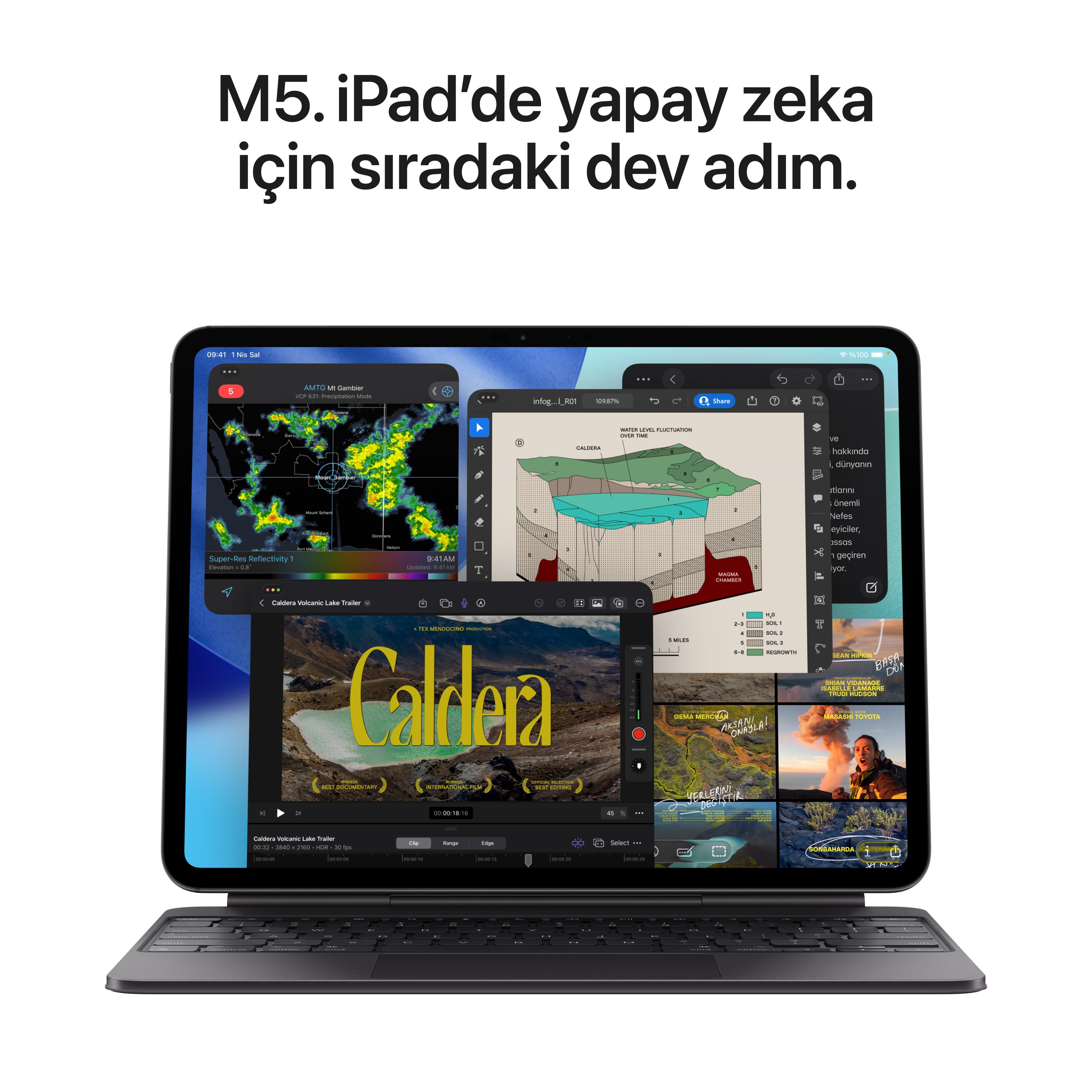 iPad Pro 13'' M5 Wi-Fi 256GB Standart Cam Uzay Siyahı MDYJ4TU/A