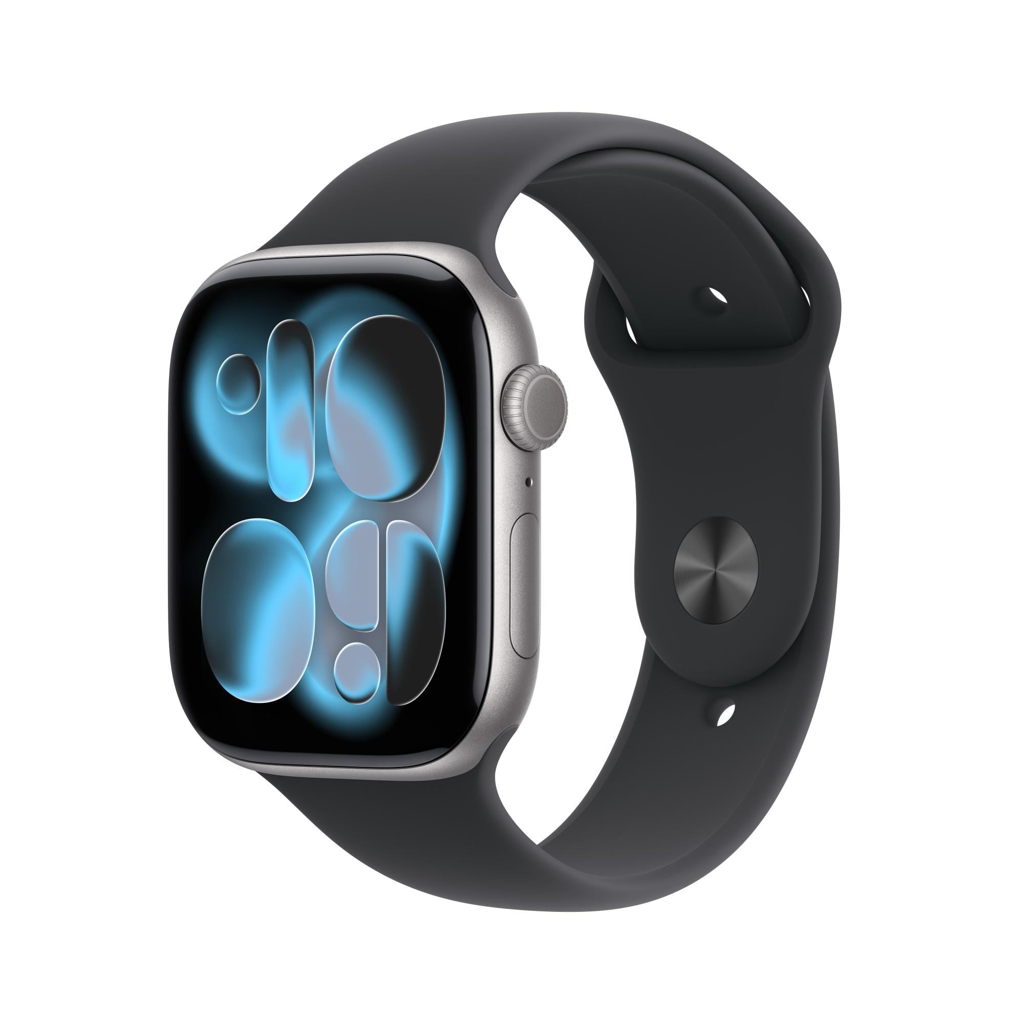 Apple Watch Series 11 GPS 46mm Uzay Grisi Alüminyum Kasa Siyah Spor Kordon (M-L) - MEV44TU/A