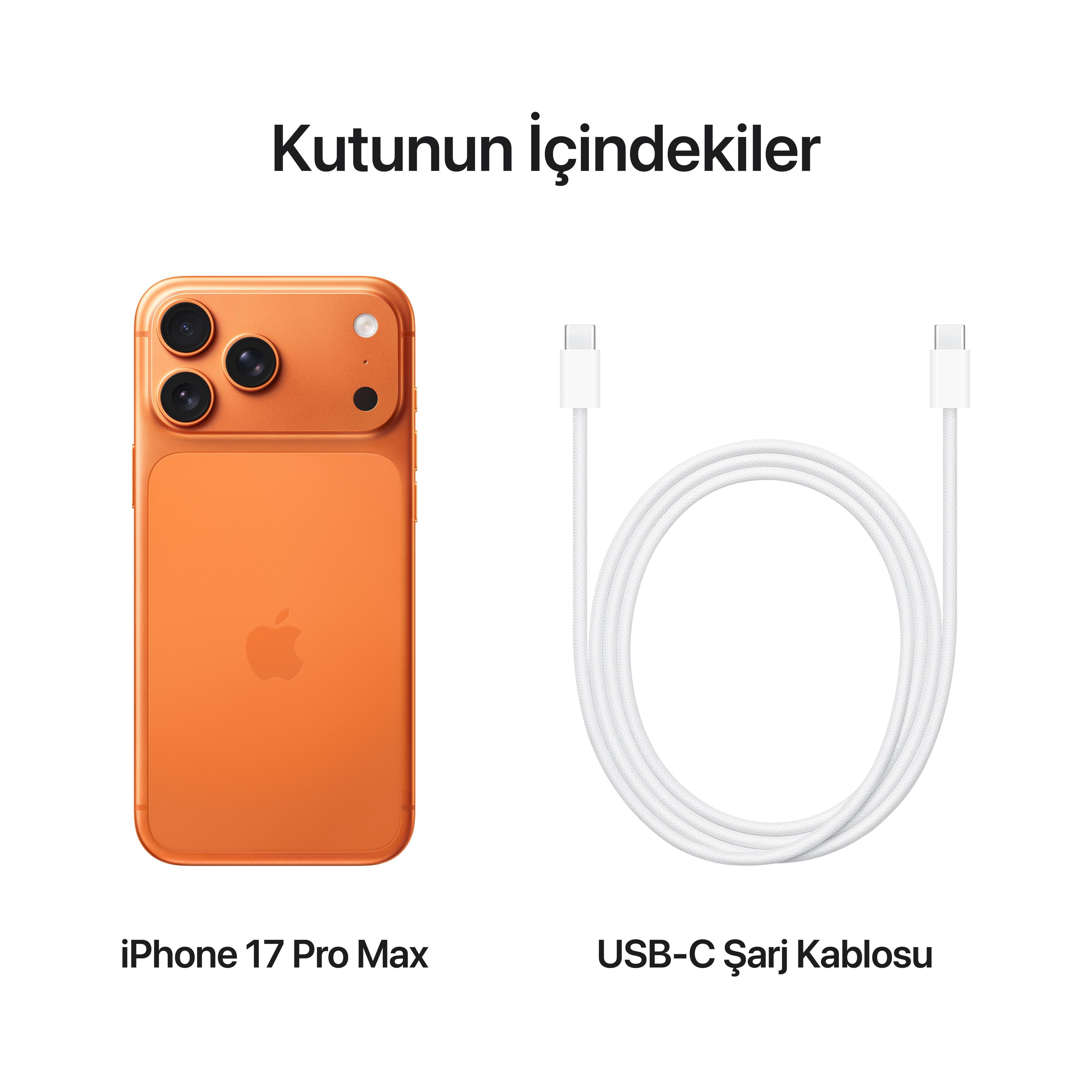 iPhone 17 Pro Max 256GB Kozmik Turuncu MFYN4TU/A