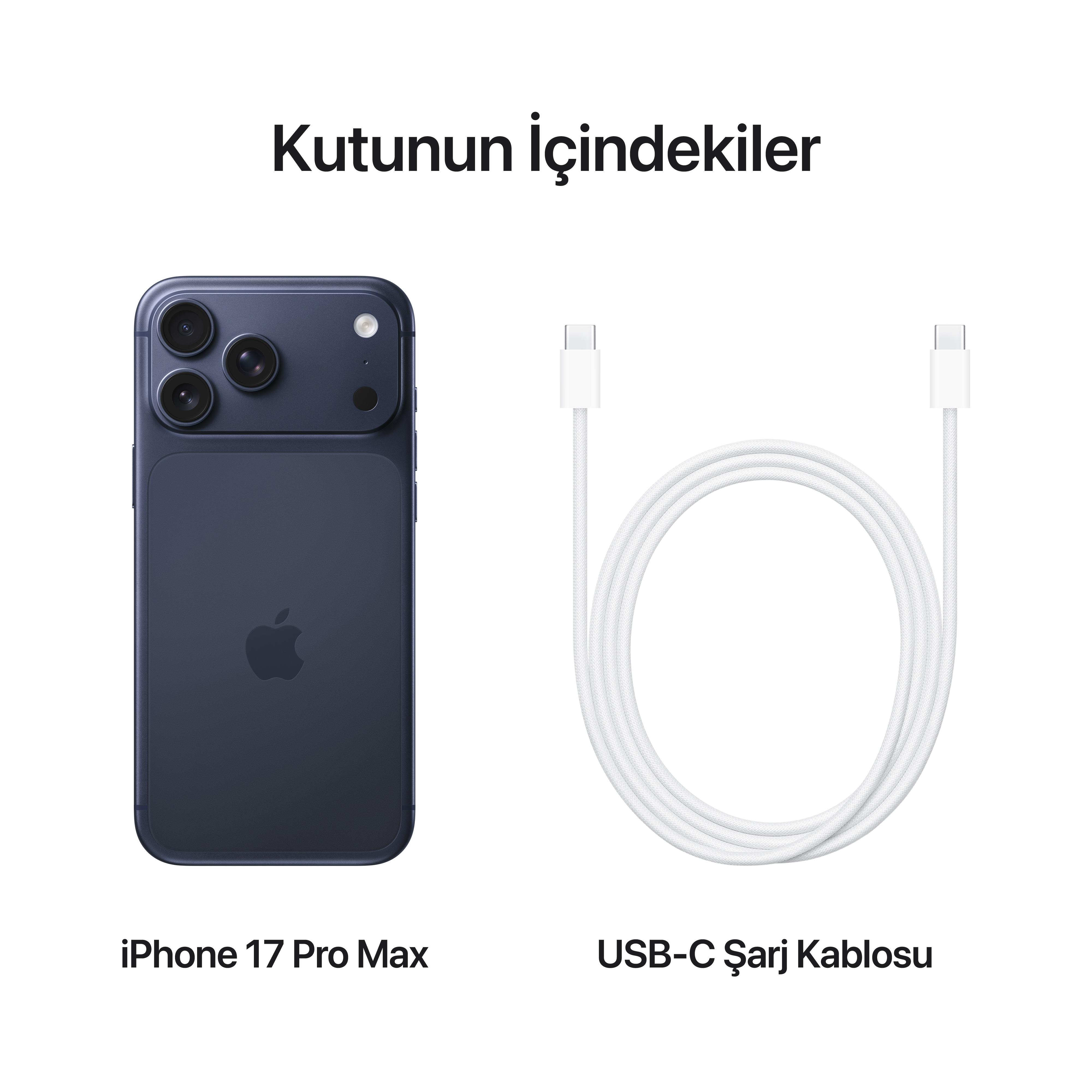 iPhone 17 Pro Max 256GB Derin Mavi MFYP4TU/A