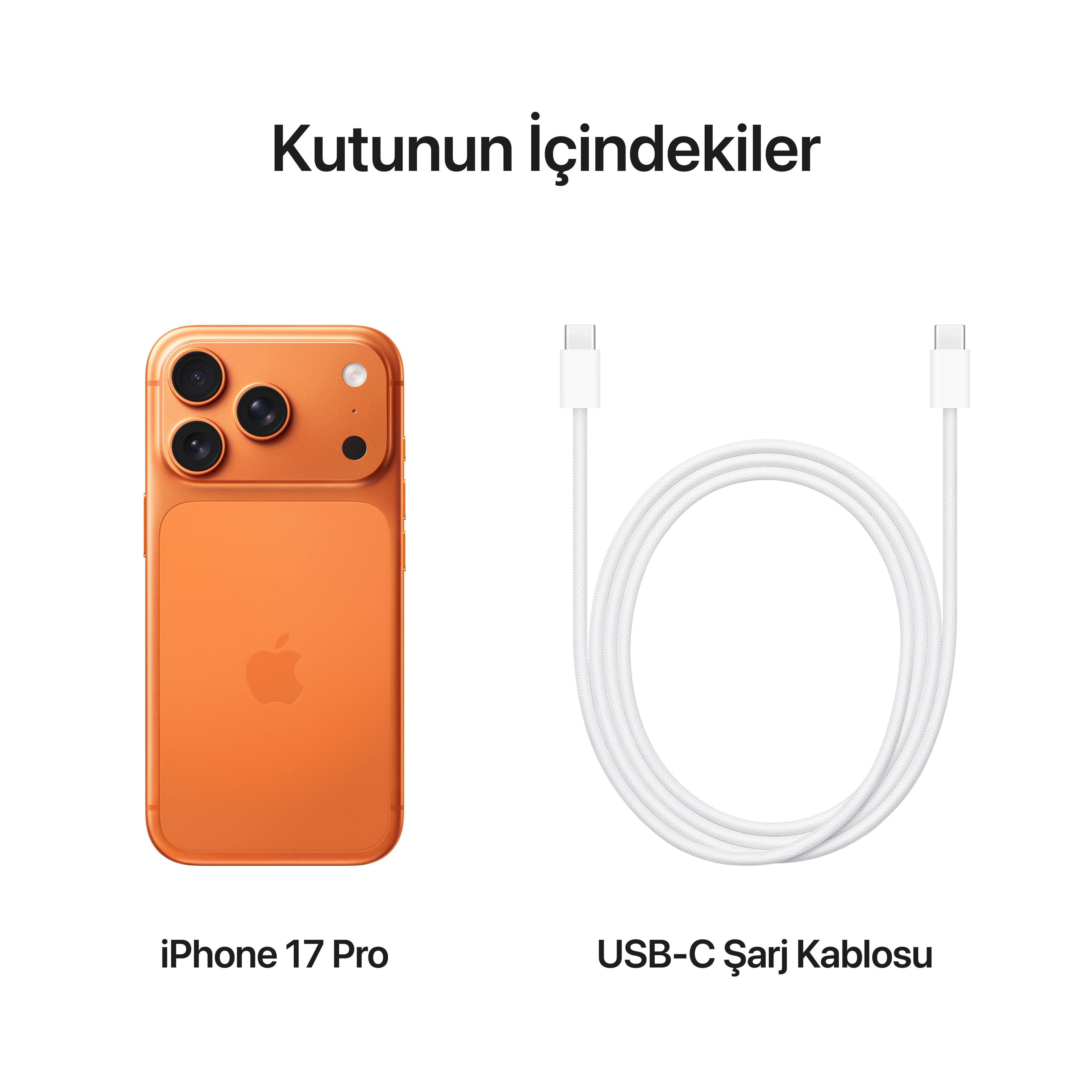 iPhone 17 Pro 256GB Kozmik Turuncu MG8H4TU/A