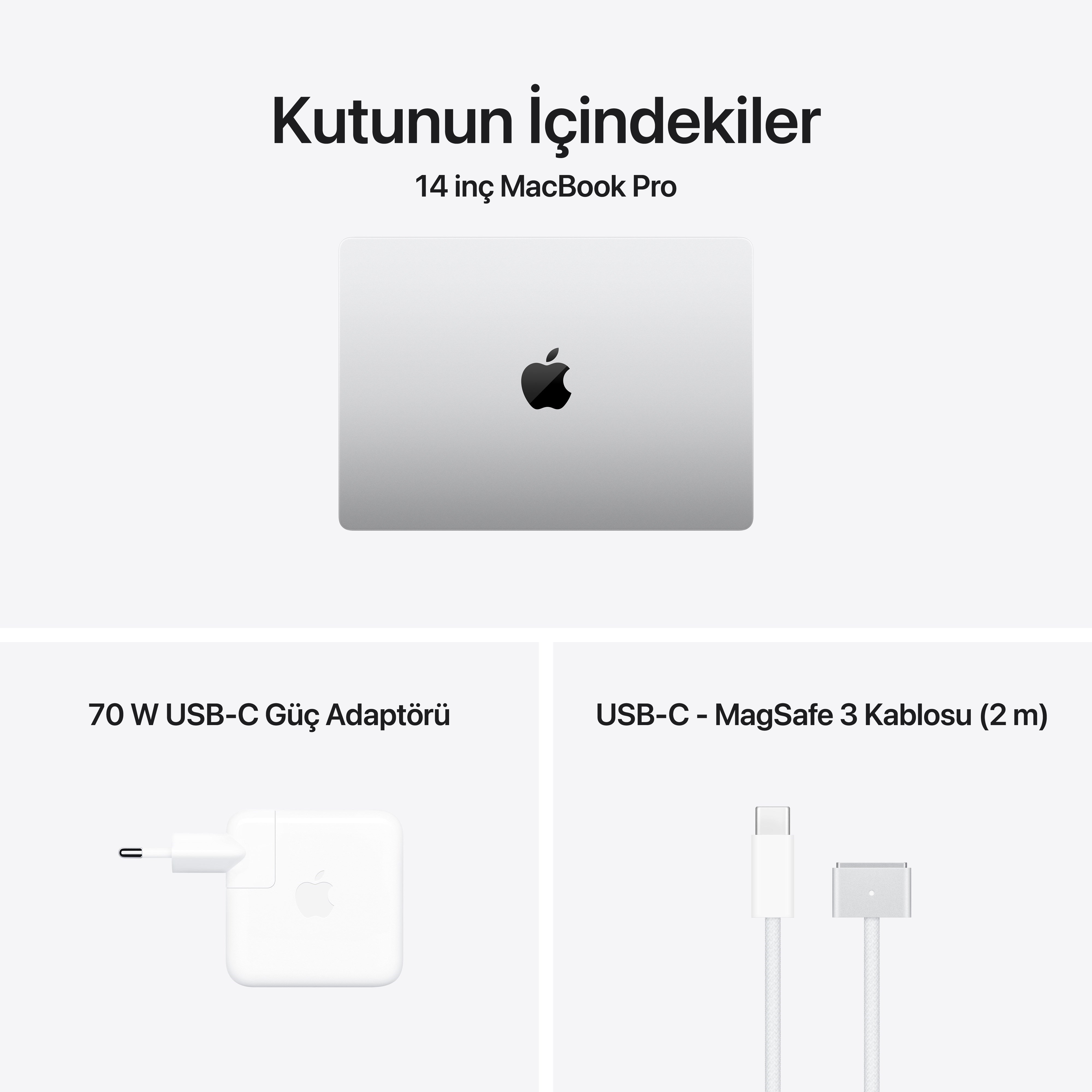 MacBook Pro 14'' 15-Core CPU 16-Core GPU Apple M5 Pro 24GB 1TB SSD Gümüş MGDN4TU/A