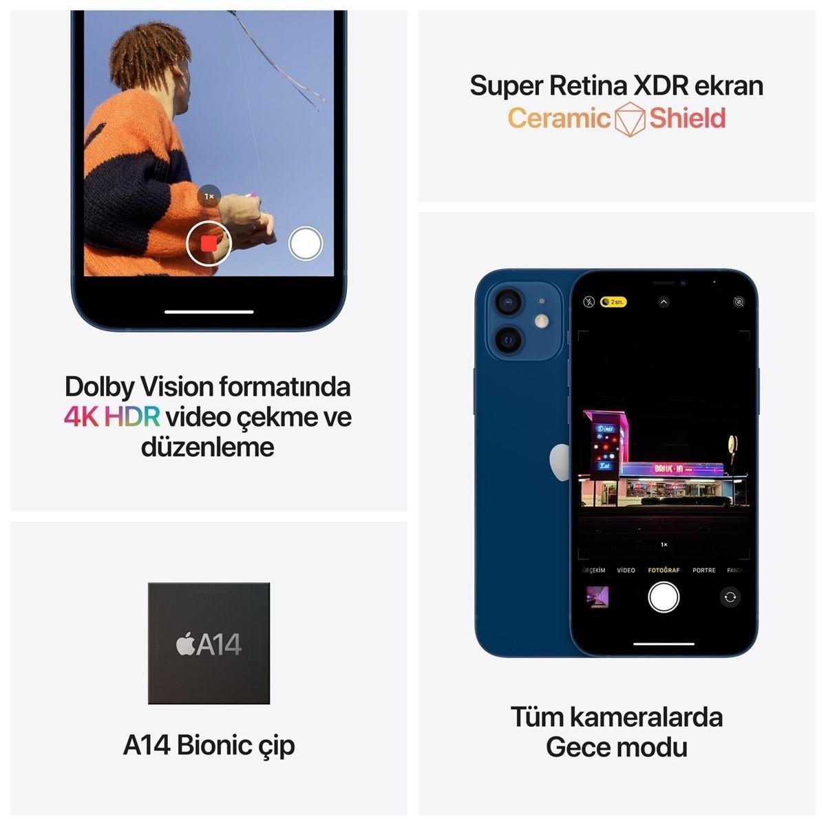 iPhone 12 Kırmızı 64GB MGJ73TU/A