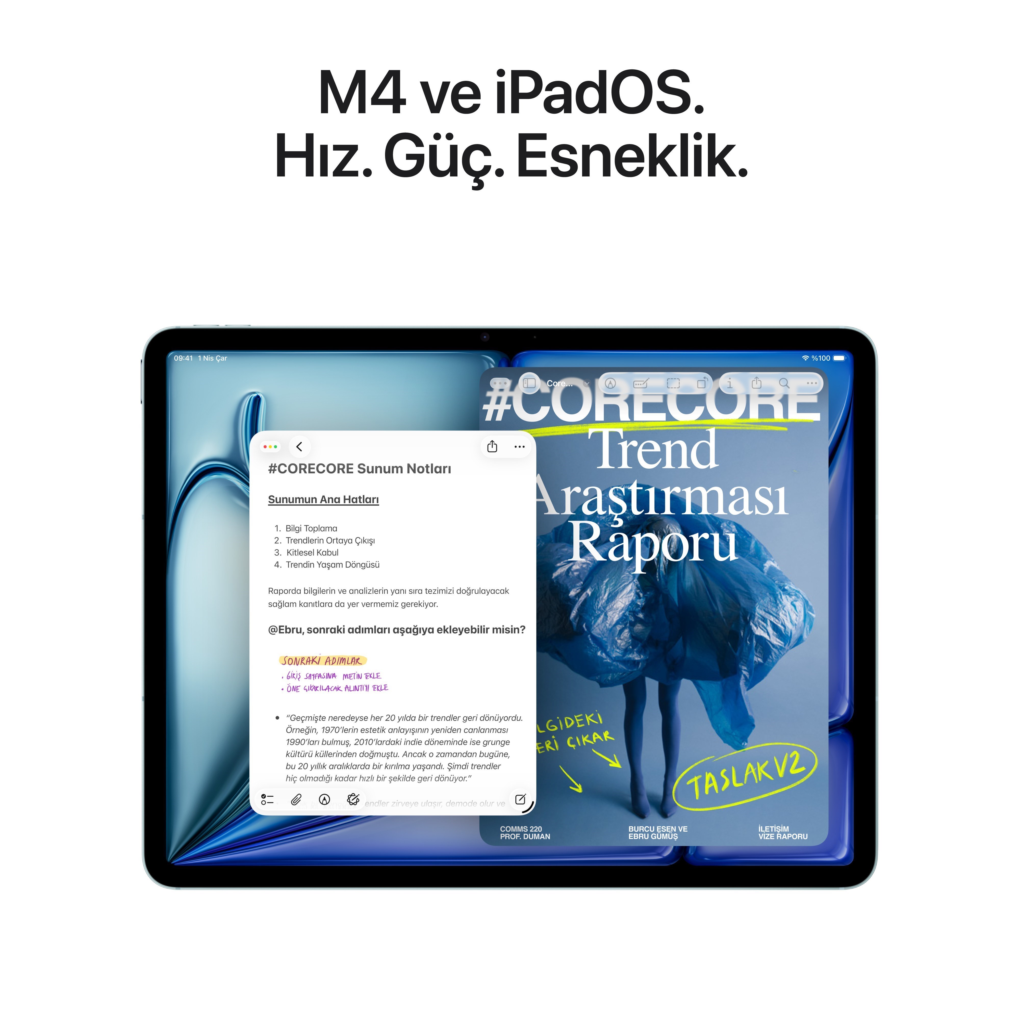 iPad Air M4 13'' Wi-Fi + Cellular 128GB Mavi MH9E4TU/A