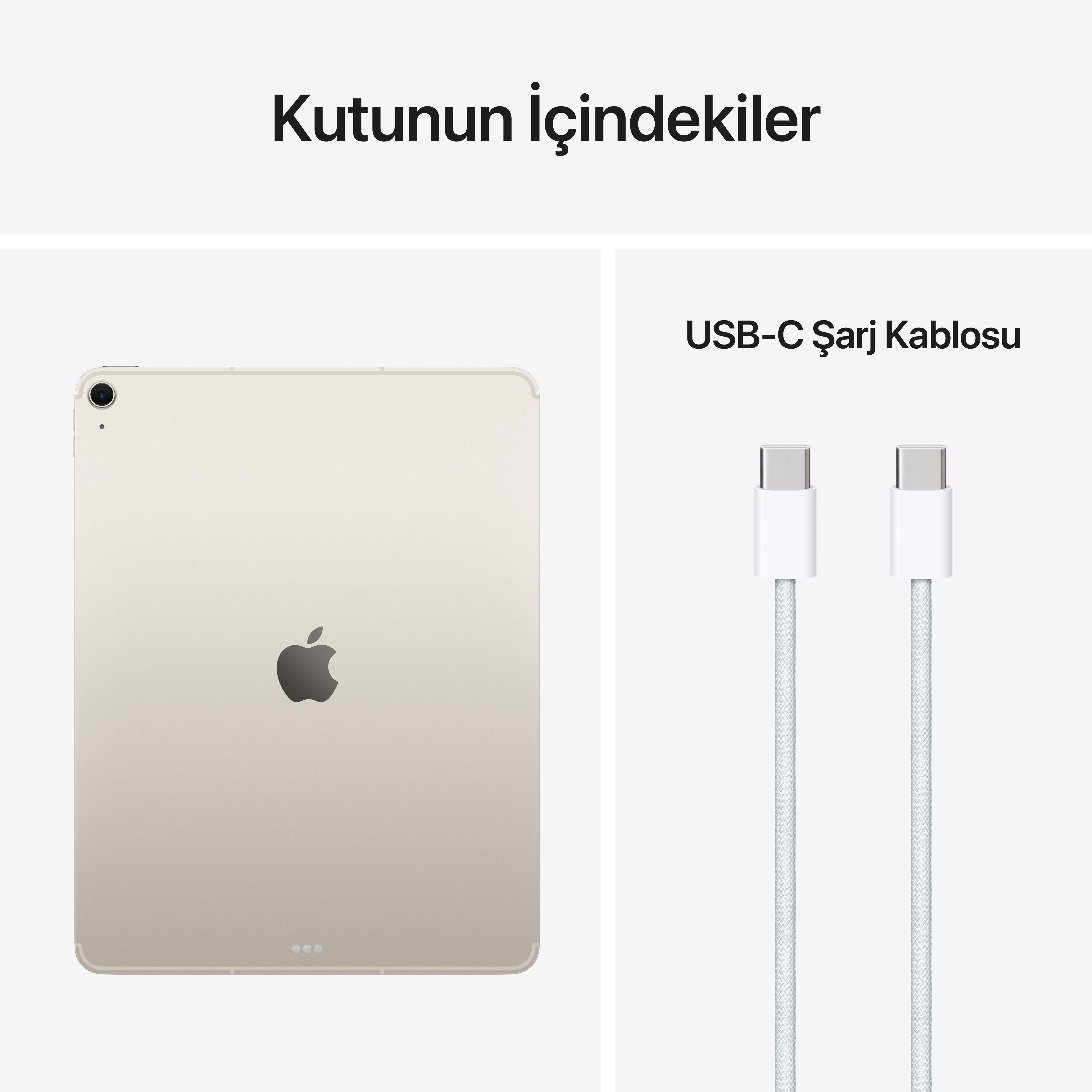 iPad Air M4 13'' Wi-Fi + Cellular 128GB Yıldız Işığı MH9F4TU/A