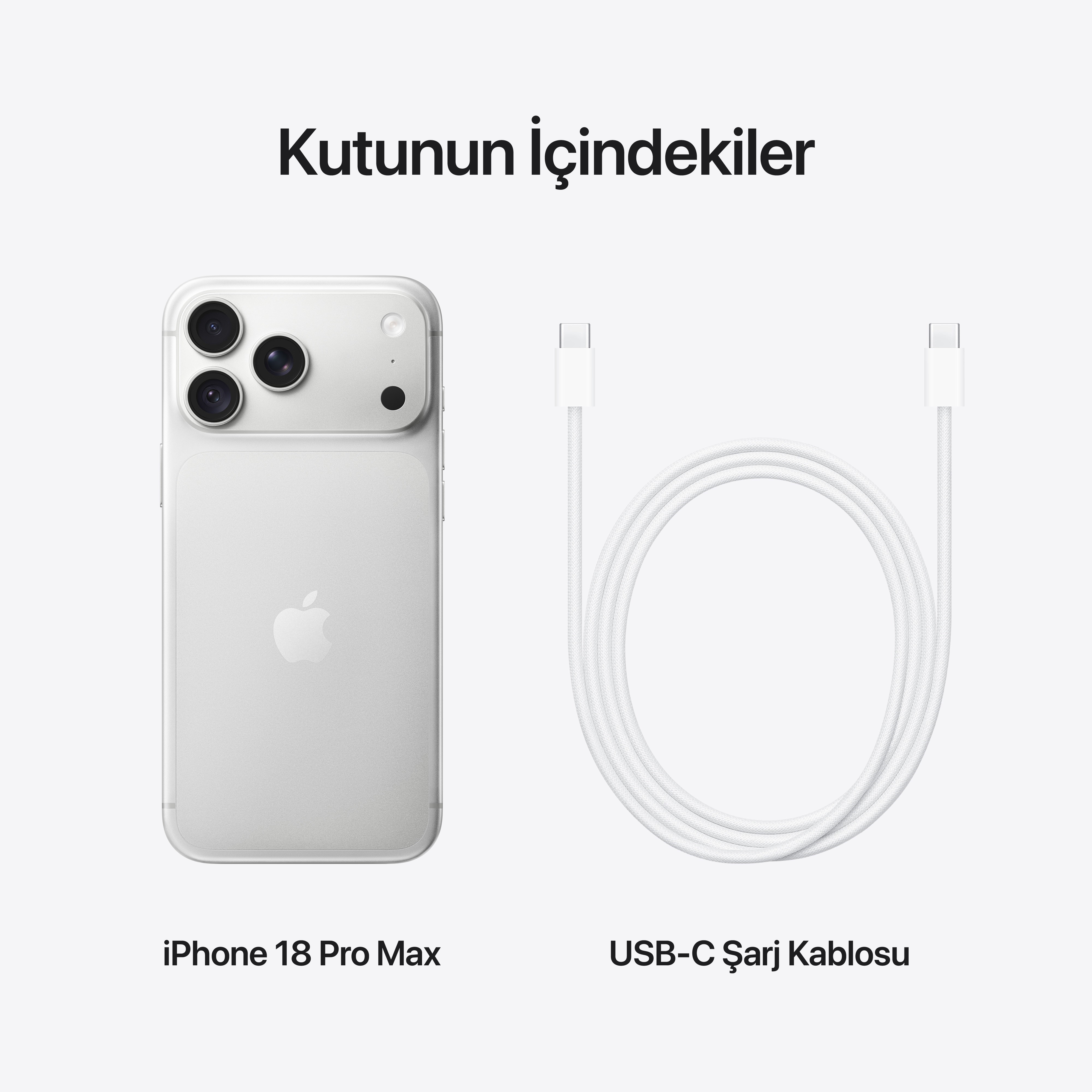 iPhone 18 Pro Max 256GB Gümüş MJXP4TU/A