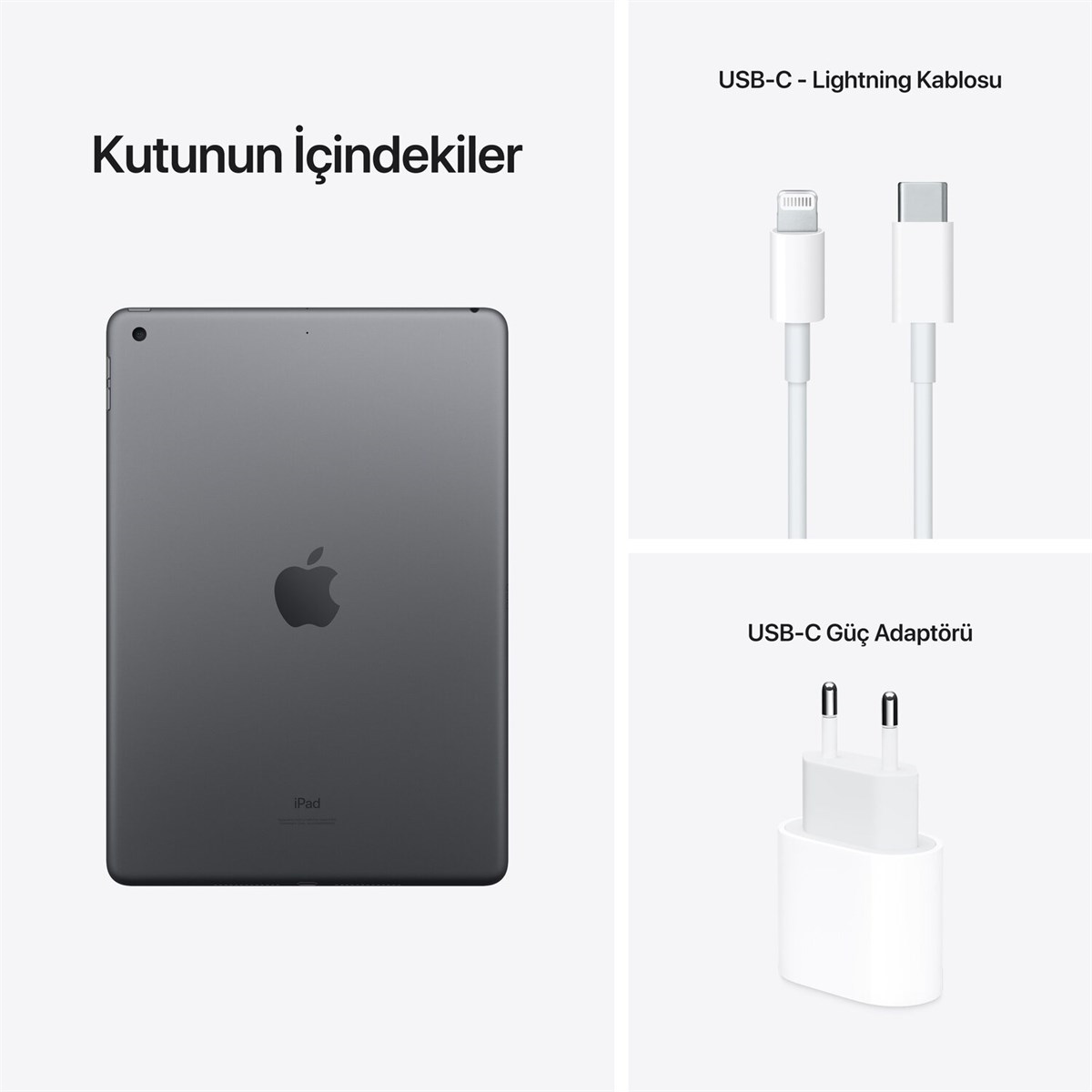 iPad 10.2'' (9.Nesil) Wi-Fi 64GB Uzay Grisi MK2K3TU/A