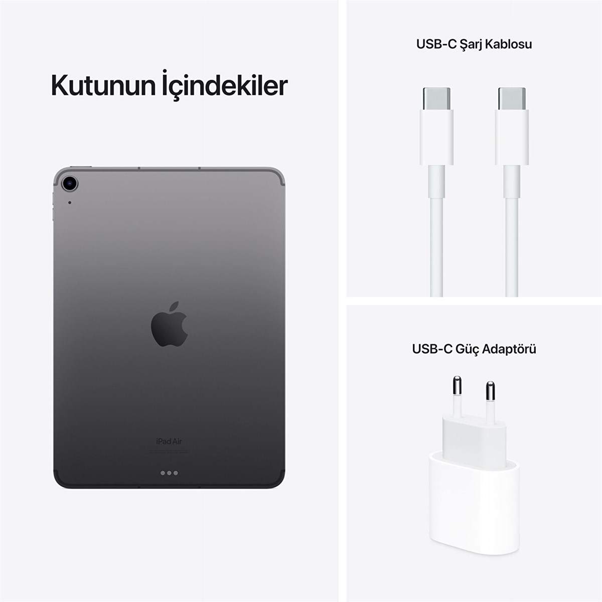 iPad Air (5.nesil) 10.9'' Wi-Fi + Cellular 64GB Uzay Grisi MM6R3TU/A