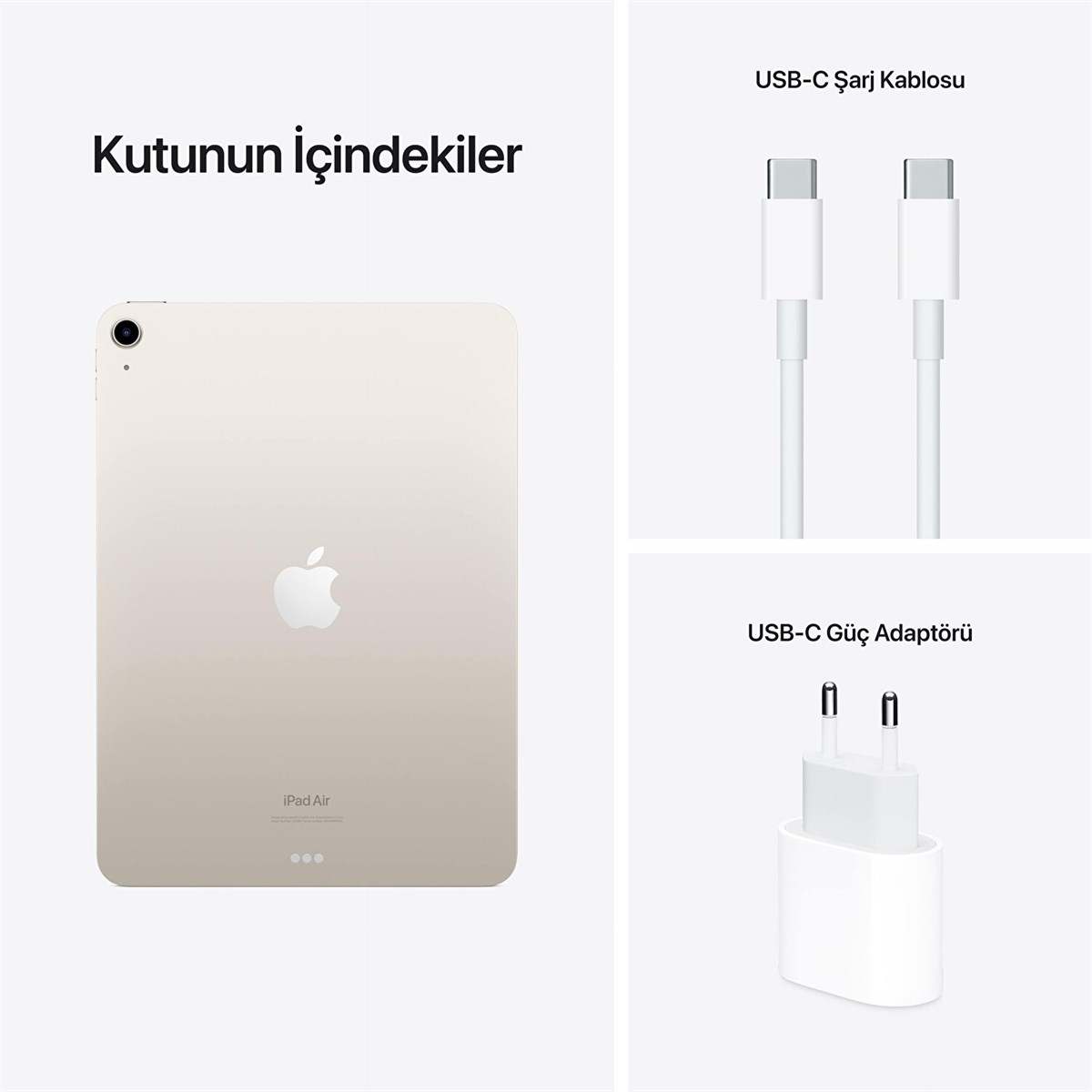 iPad Air (5.nesil) 10.9'' Wi-Fi 64GB Yıldız Işığı MM9F3TU/A