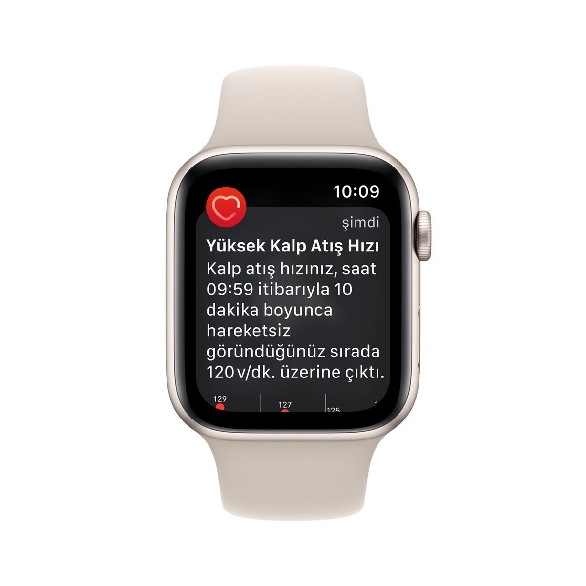 Apple Watch SE GPS 40mm Yıldız Işığı Alüminyum Kasa ve Yıldız Işığı Spor Kordon MNJP3TU/A