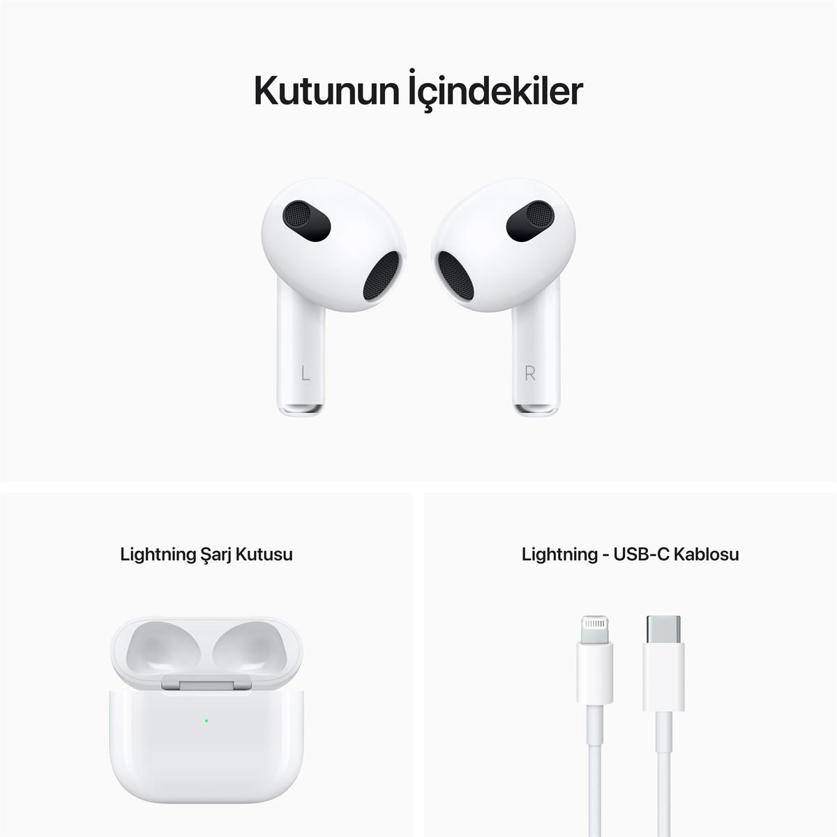 AirPods (3. nesil) ve Lightning Şarj Kutusu MPNY3TU/A