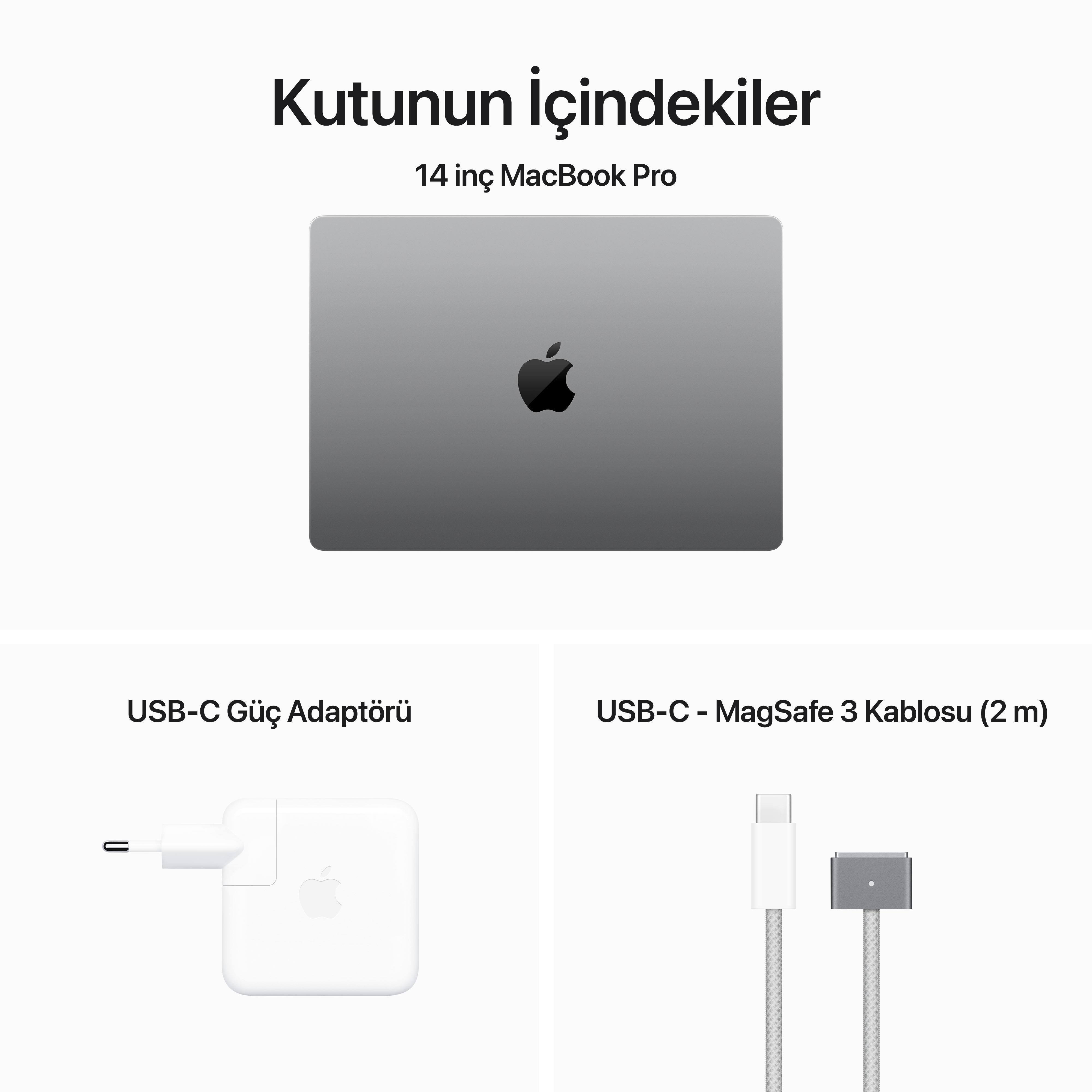 MacBook Pro 14'' 8-Core CPU 10-Core GPU Apple M3 8GB 512GB SSD S.Grey MTL73TU/A