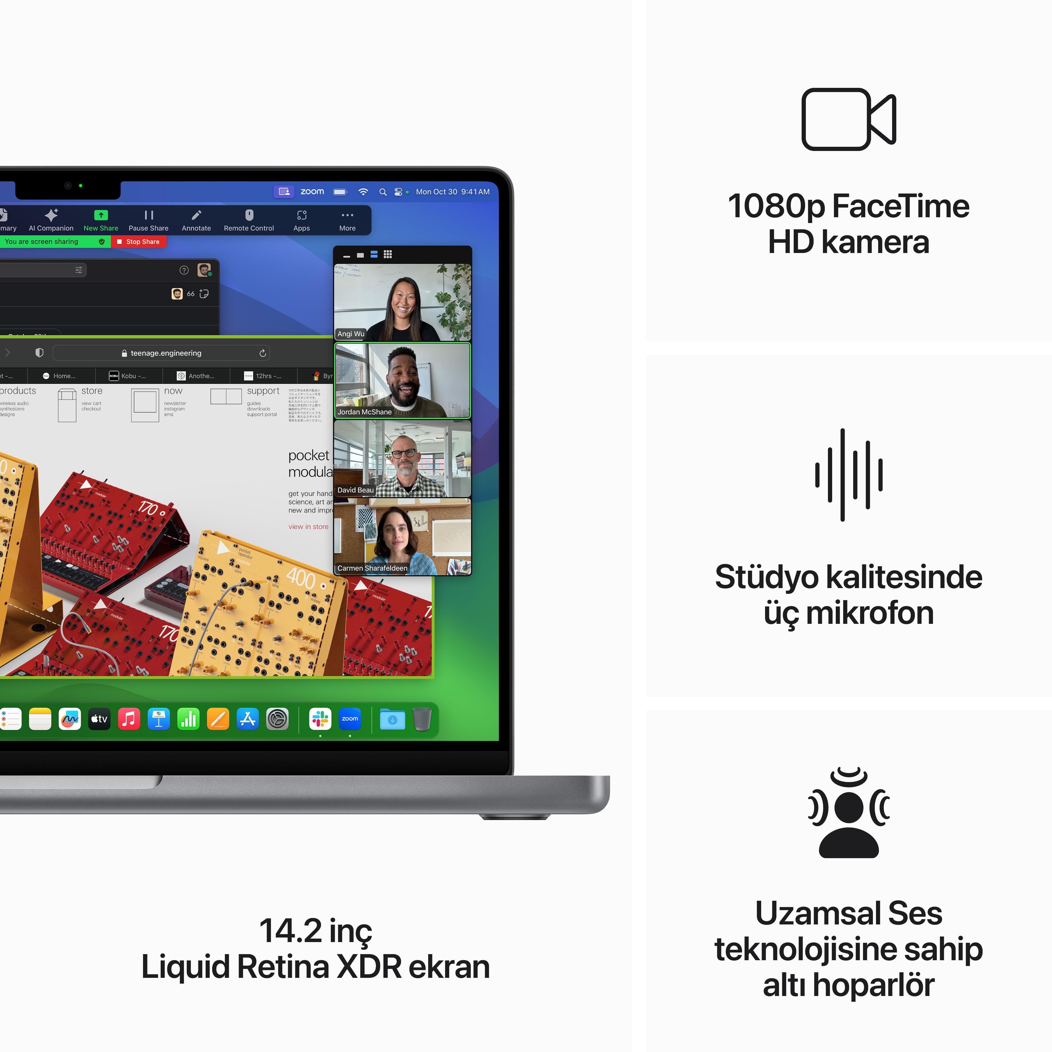MacBook Pro 14'' 8-Core CPU 10-Core GPU Apple M3 8GB 512GB SSD S.Grey MTL73TU/A