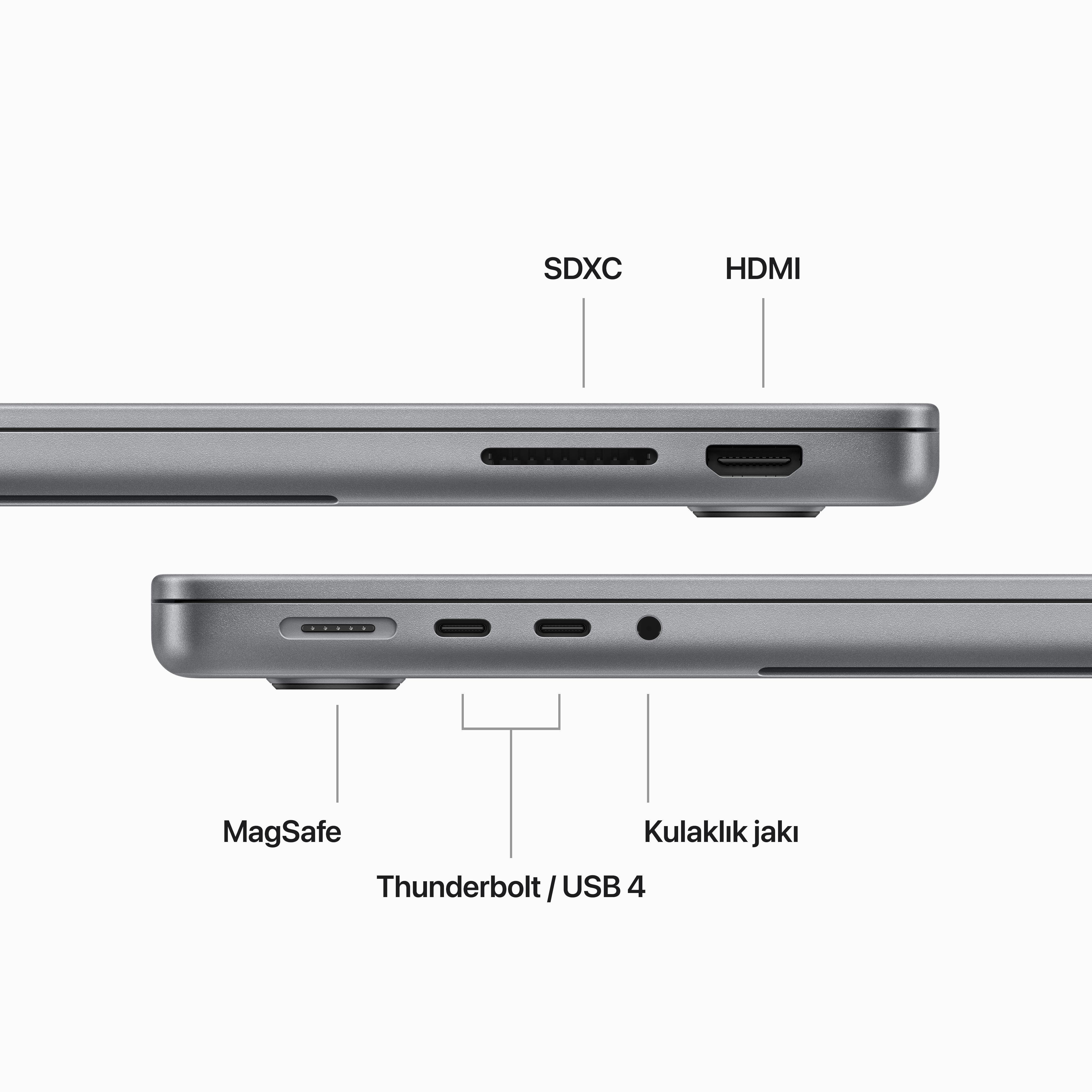 MacBook Pro 14'' 8-Core CPU 10-Core GPU Apple M3 8GB 512GB SSD S.Grey MTL73TU/A