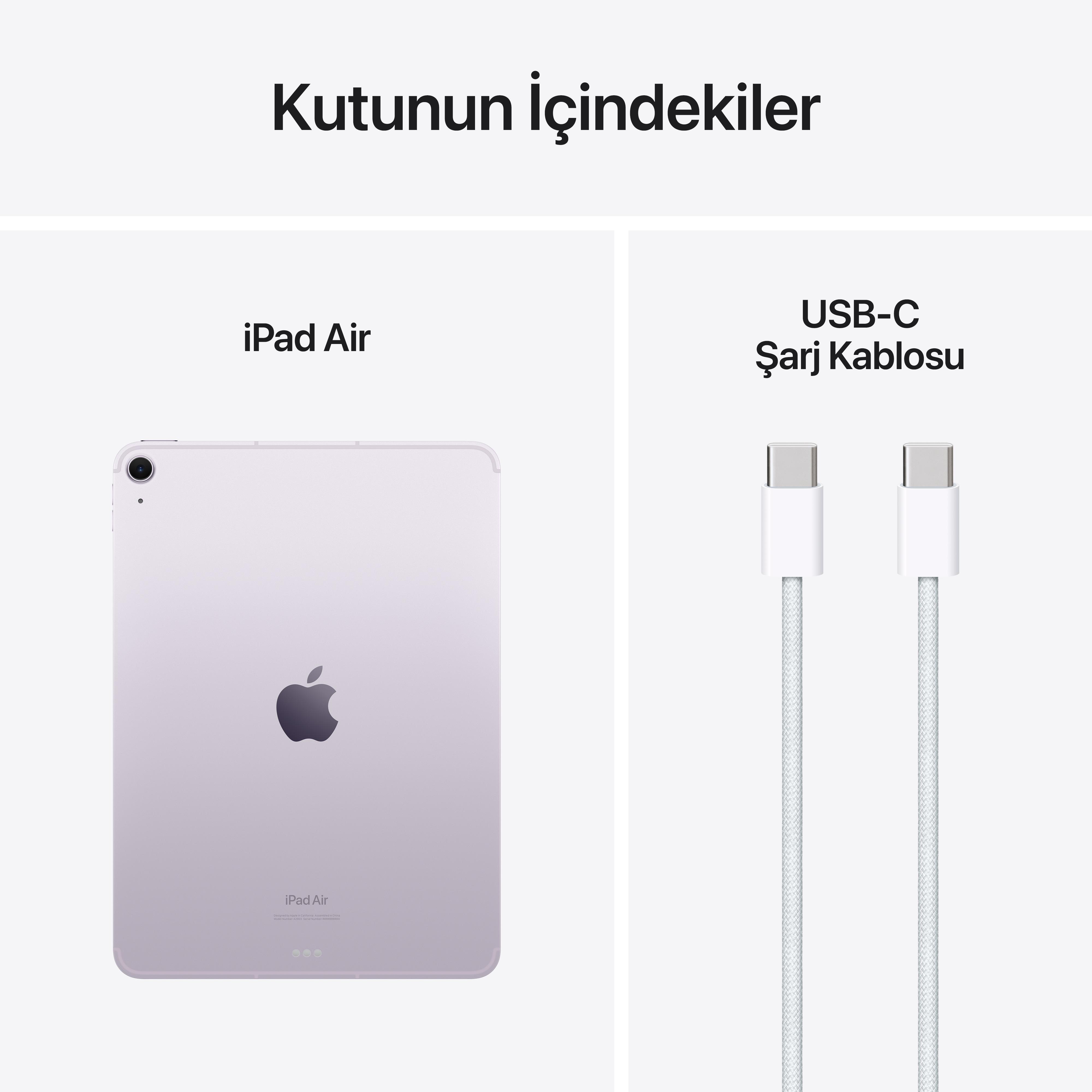 iPad Air M2 11'' Wi-Fi + Cellular 128GB Mor MUXG3TU/A