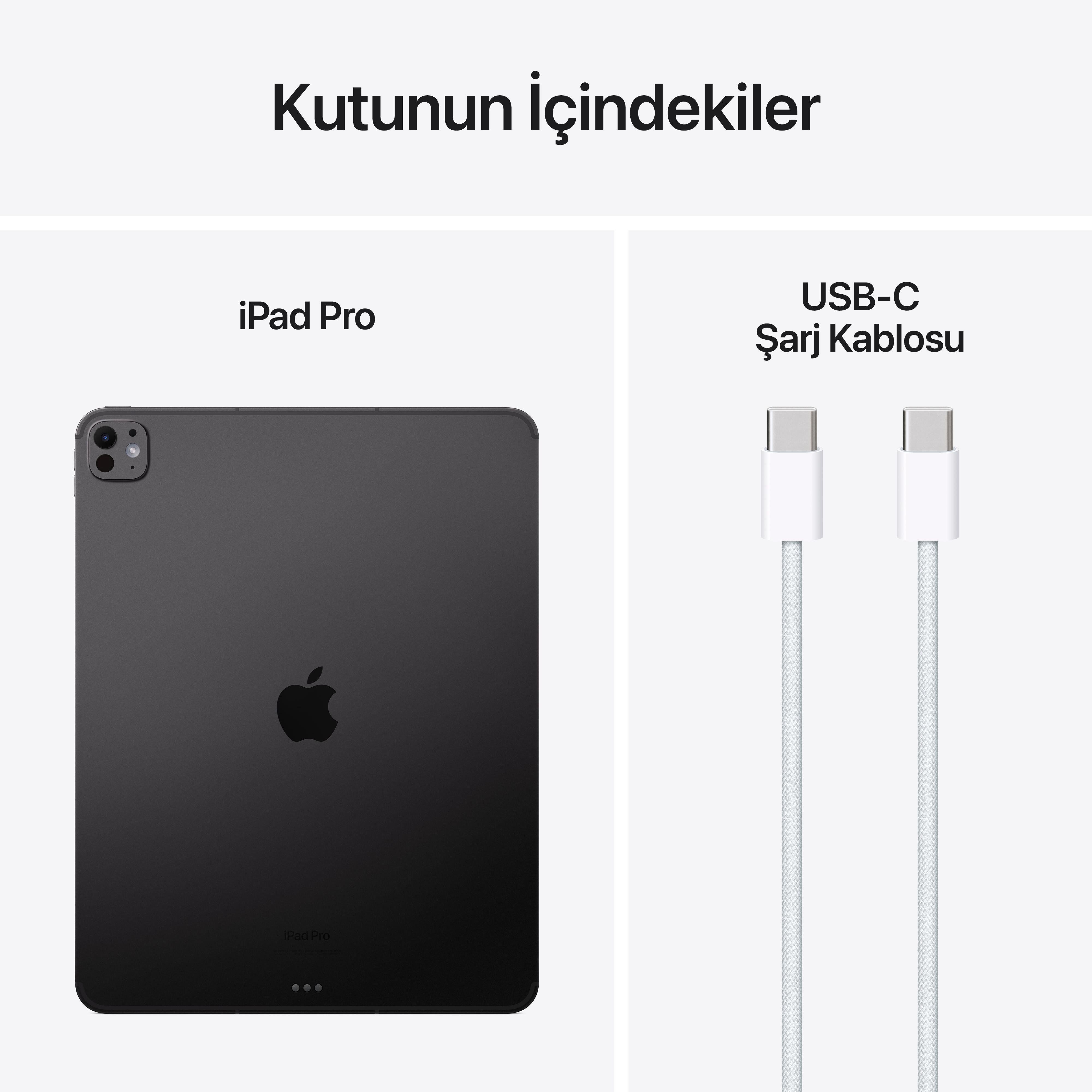 iPad Pro 13'' M4 Wi-Fi + Cellular 256GB Standart Cam Uzay Grisi MVXR3TU/A