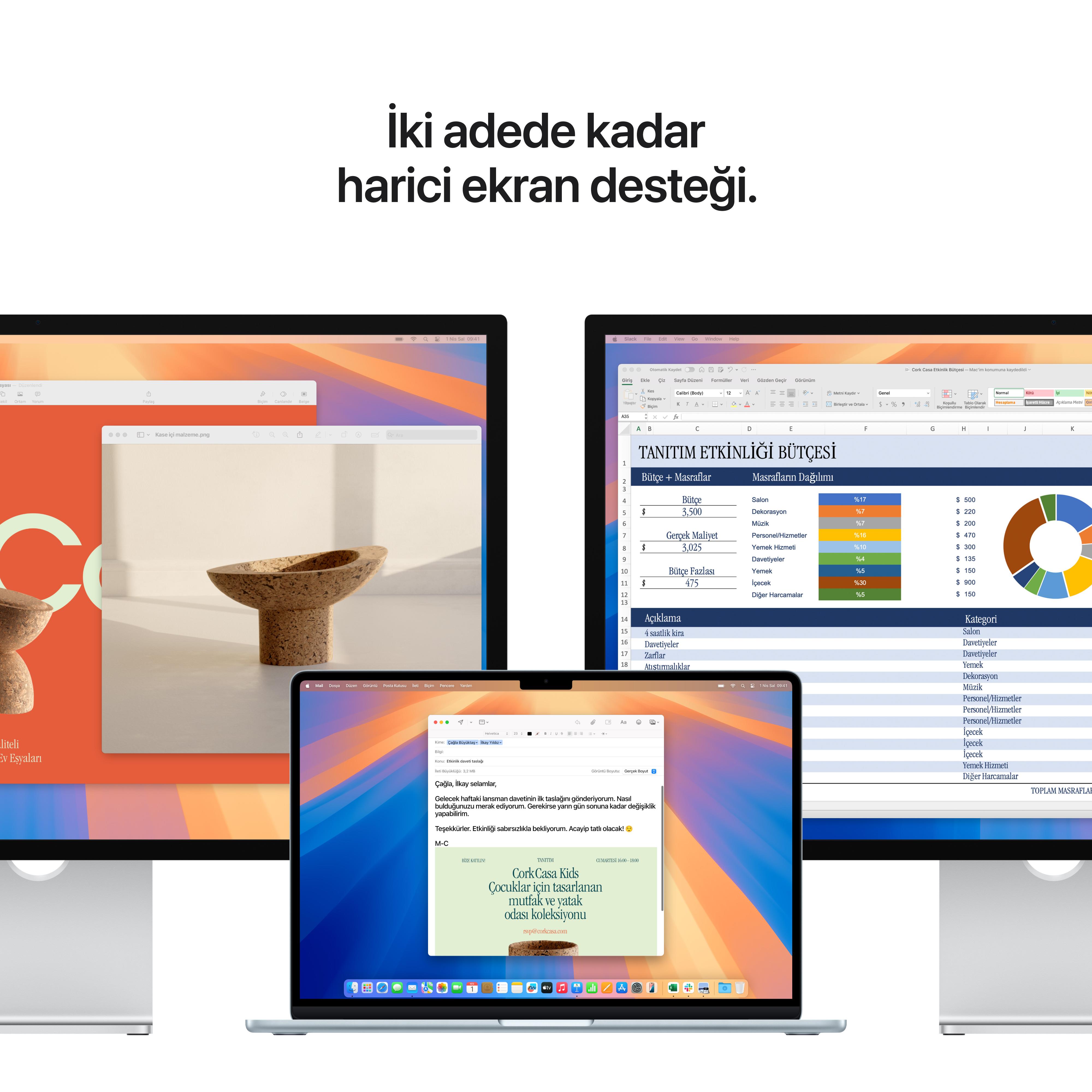 MacBook Air 15'' 10-Core CPU 8-Core GPU Apple M4 / 16GB / 256GB SSD / Gece Yarısı MacBook Air 13'' 10-Core CPU 8-Core GPU Apple M4 / 16GB / 256GB SSD / Yıldız Işığı MW1J3TU/A