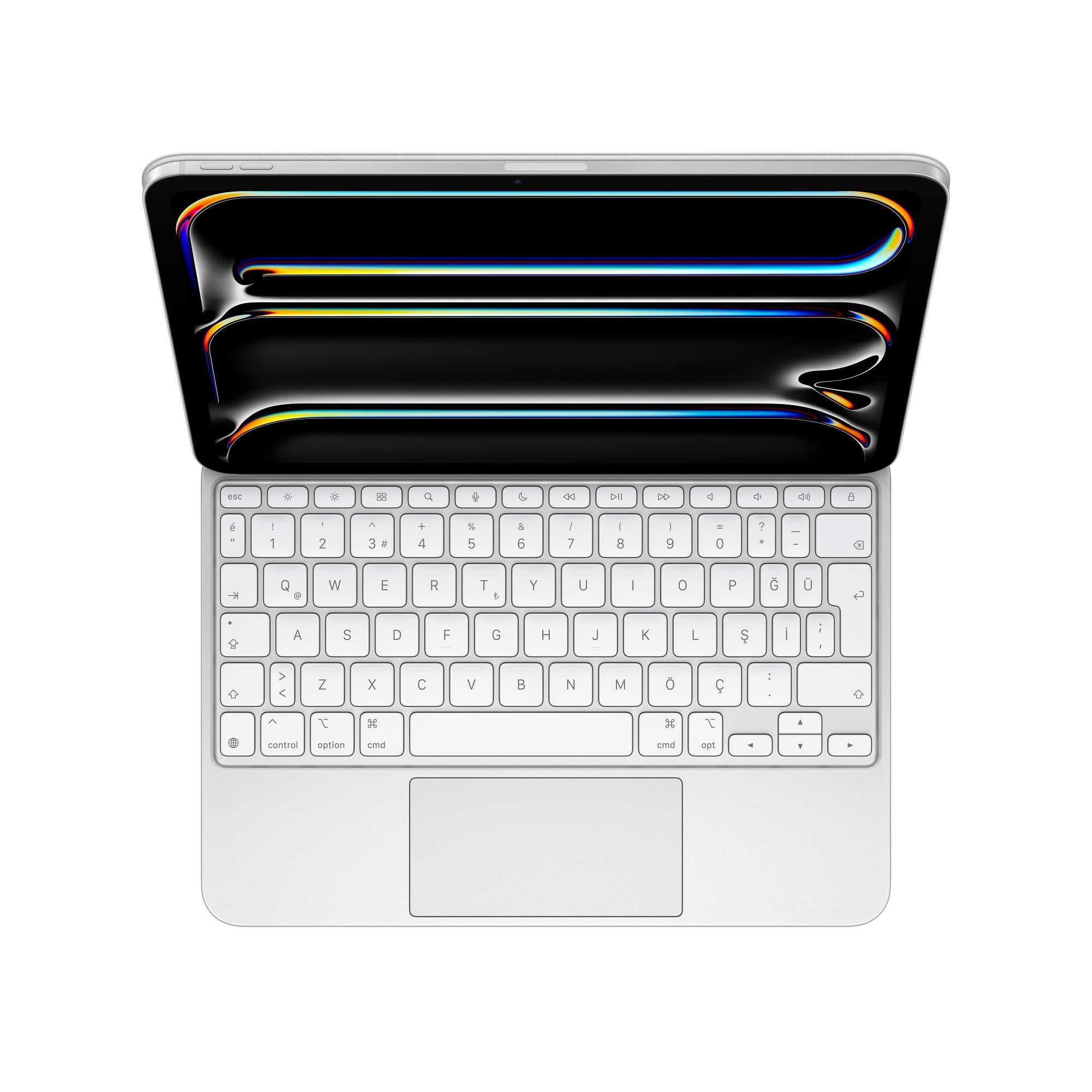 Apple 11 inç iPad Pro (M4) için Magic Keyboard - Türkçe Q Klavye - Beyaz MWR03TQ/A