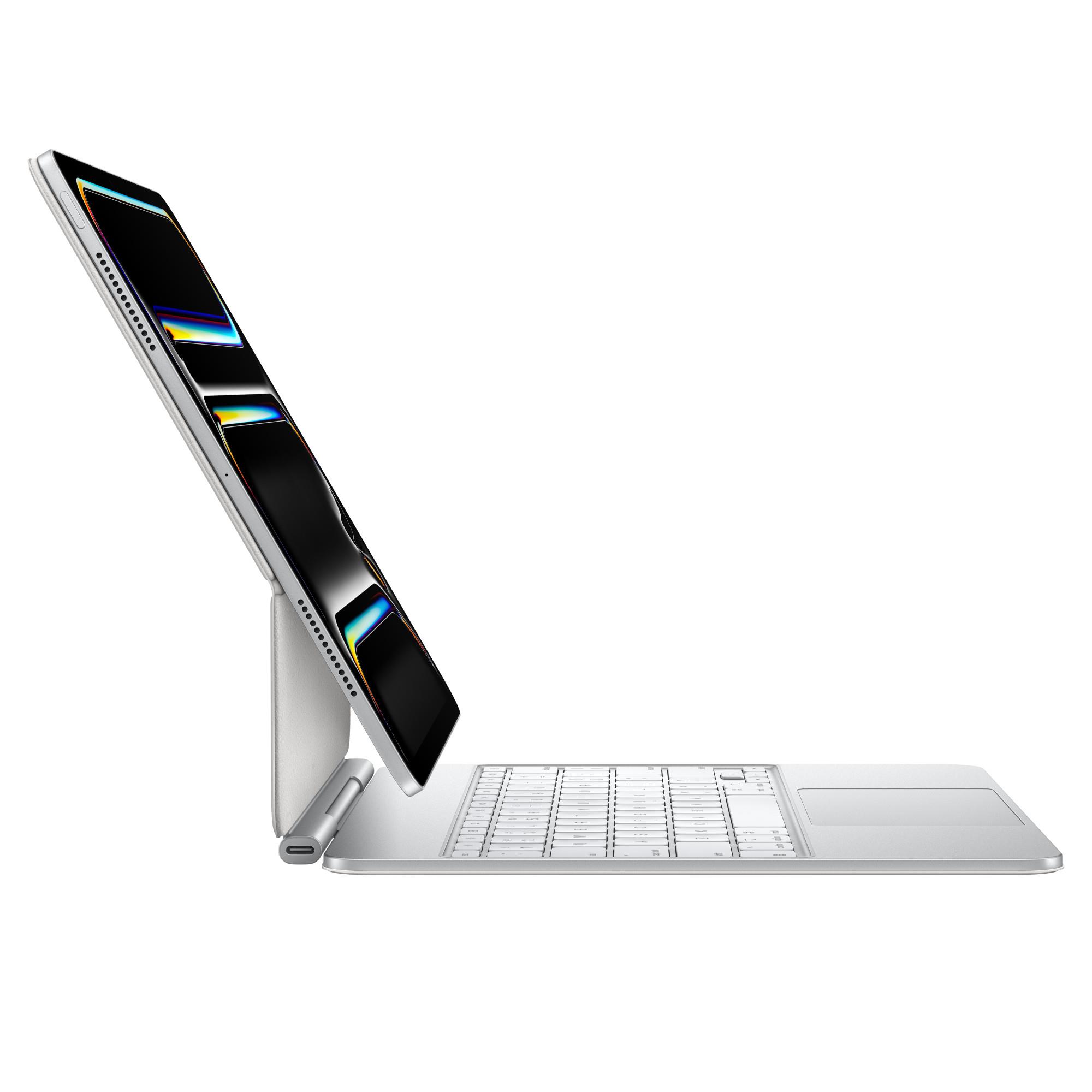 Apple 13 inç iPad Pro (M4) için Magic Keyboard - Türkçe Q Klavye - Beyaz MWR43TQ/A