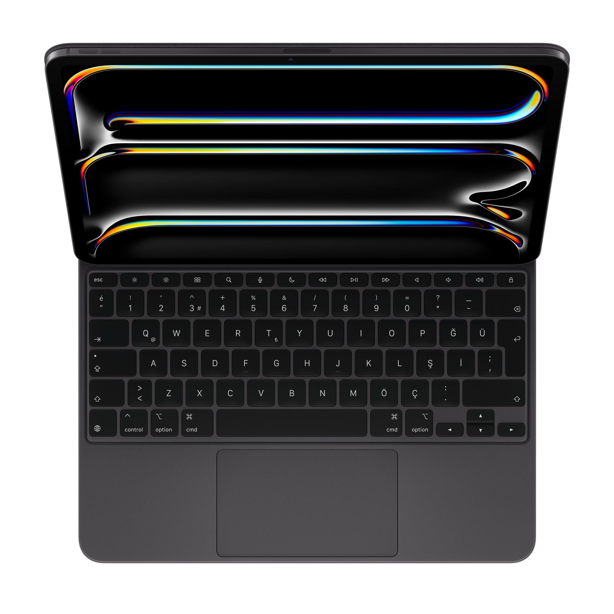 Apple 13 inç iPad Pro (M4) için Magic Keyboard - Türkçe Q Klavye - Siyah MWR53TQ/A
