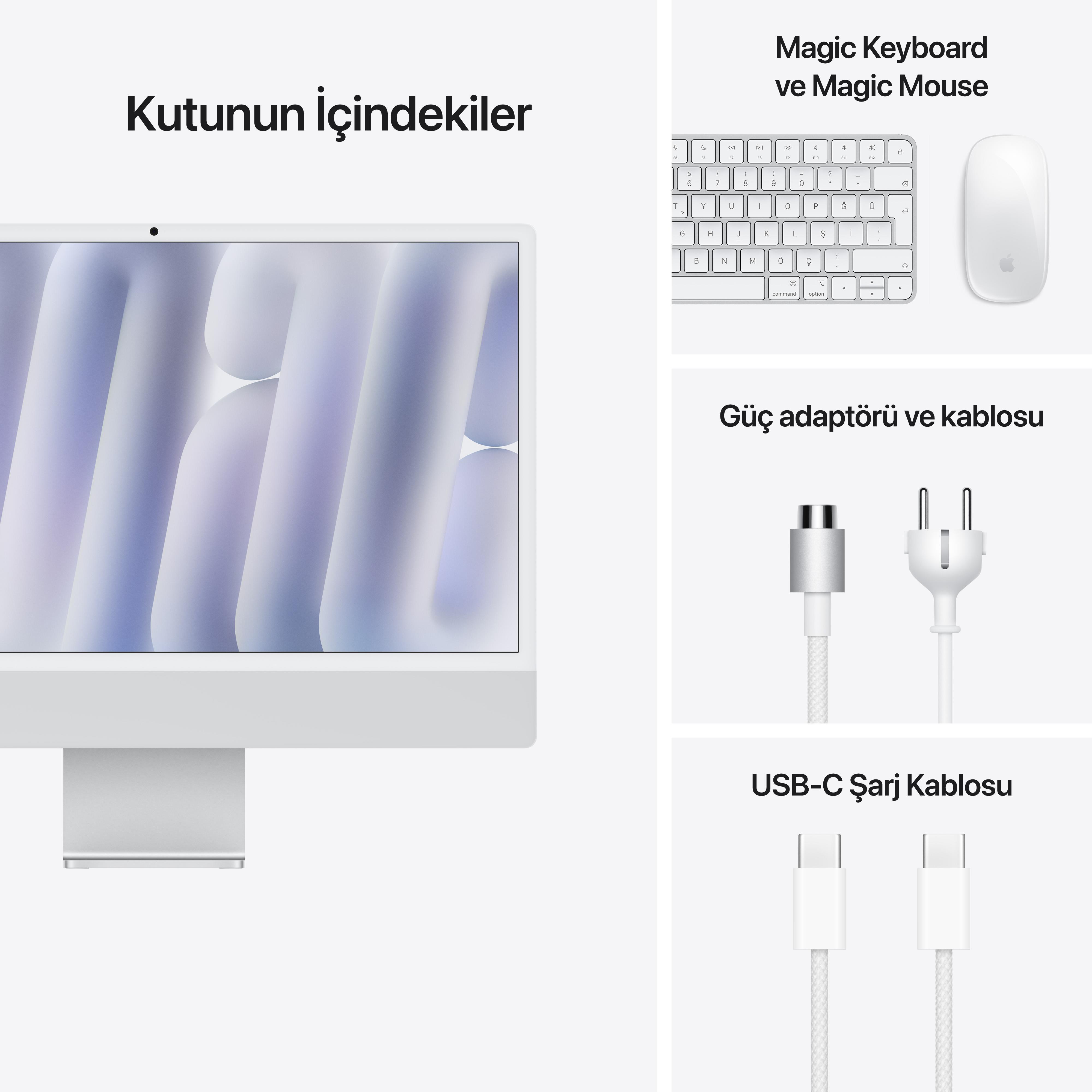 iMac 24'' Retina 4.5K Apple M4 / 8-Core CPU 8-Core GPU / 16GB / 256GB SSD / Silver MWUC3TU/A