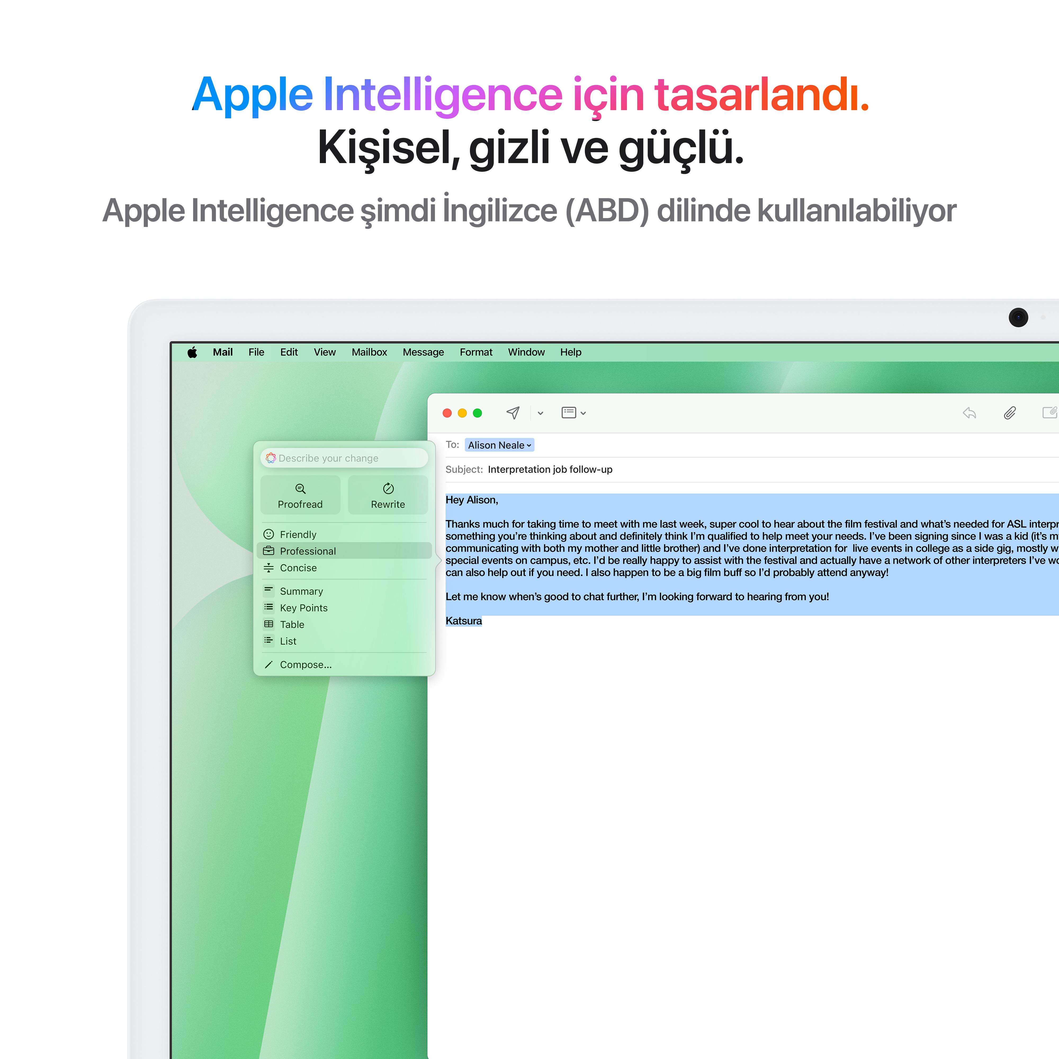 iMac 24'' Retina 4.5K Apple M4 / 8-Core CPU 8-Core GPU / 16GB / 256GB SSD / Yeşil MWUE3TU/A