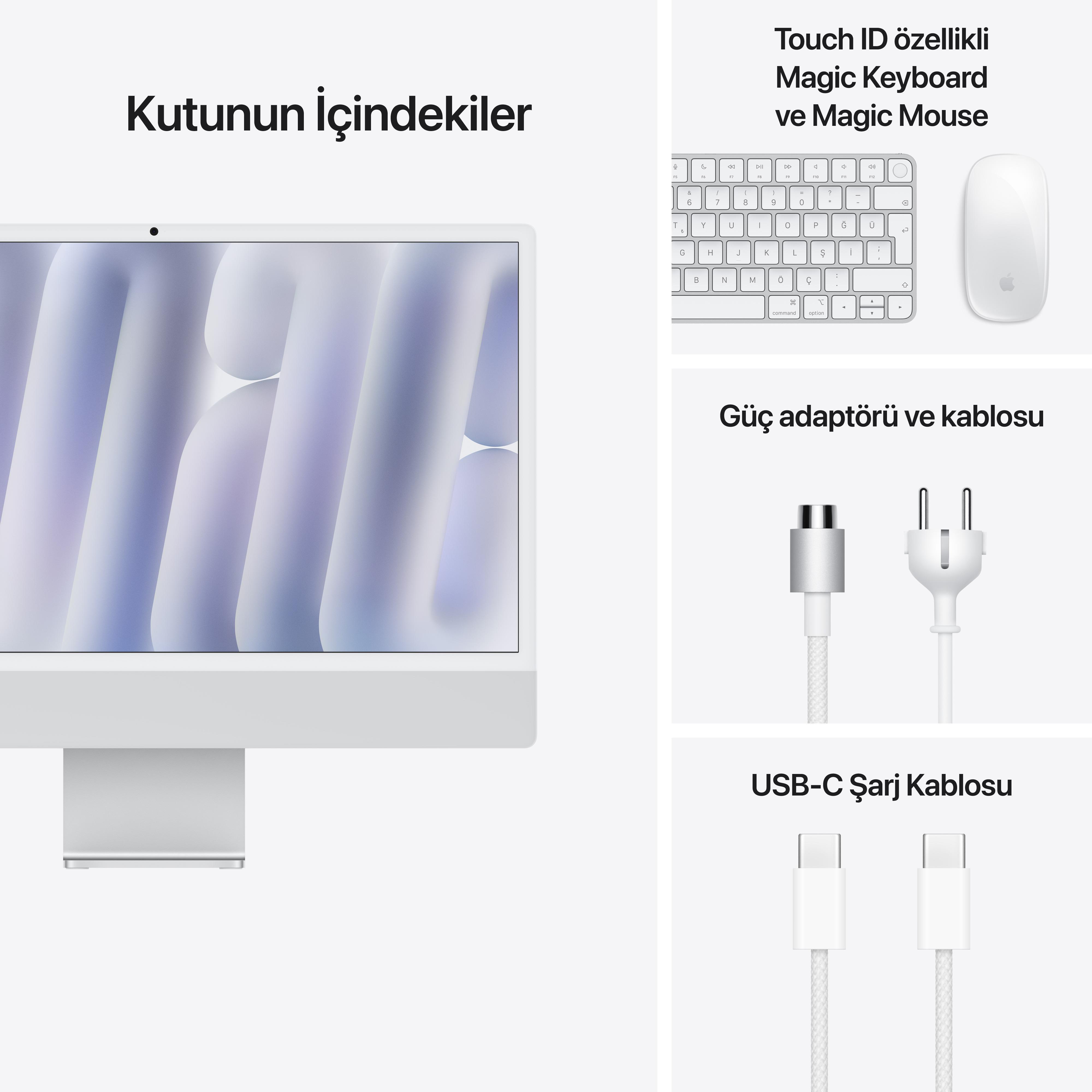 iMac 24'' Retina 4.5K Apple M4 / 10-Core CPU 10-Core GPU / 16GB / 256GB SSD / Silver MWUU3TU/A