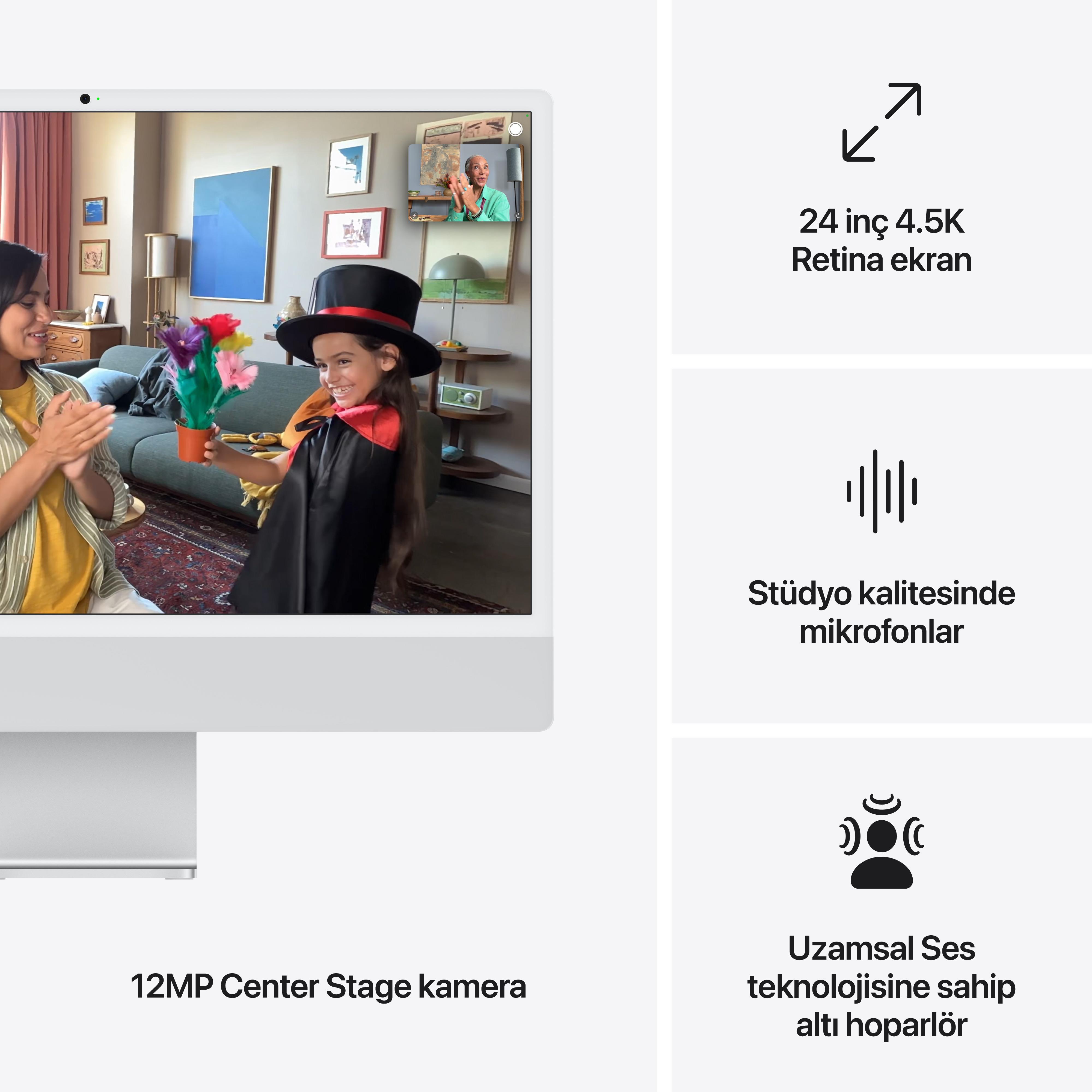 iMac 24'' Retina 4.5K Apple M4 / 10-Core CPU 10-Core GPU / 16GB / 256GB SSD / Silver MWUU3TU/A