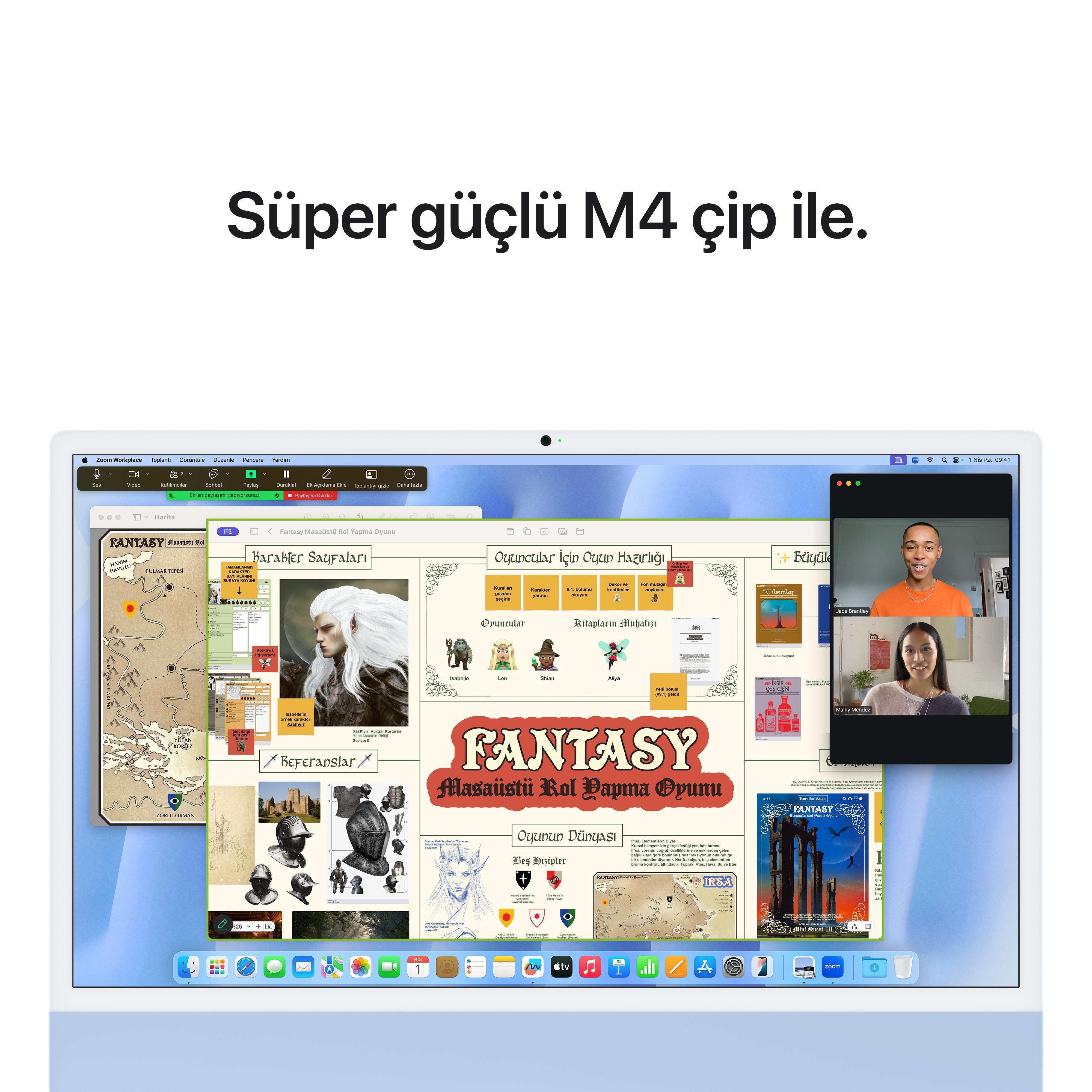 iMac 24'' Retina 4.5K Apple M4 / 10-Core CPU 10-Core GPU / 16GB / 256GB SSD / Mavi MWUY3TU/A