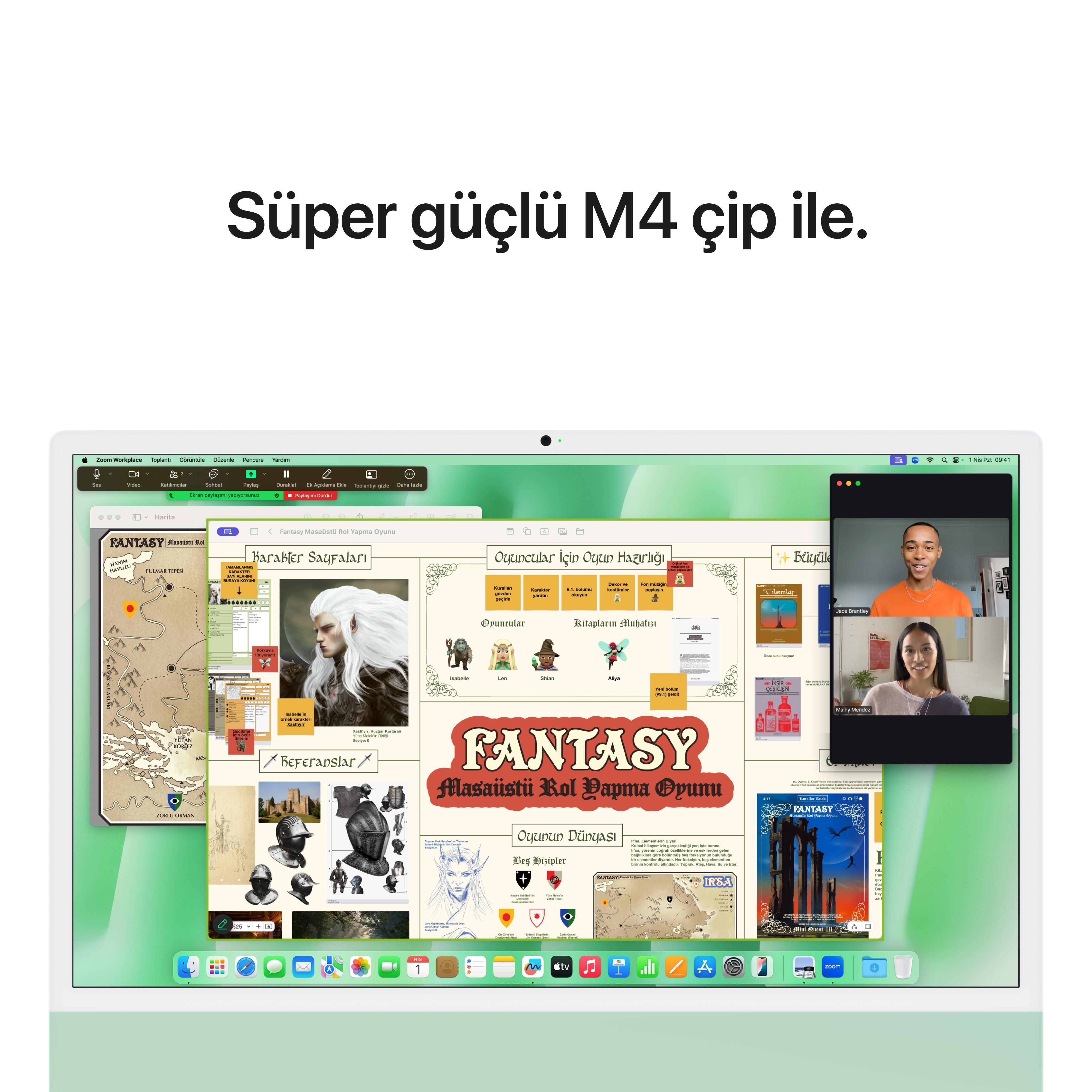 iMac 24'' Retina 4.5K Apple M4 / 10-Core CPU 10-Core GPU / 16GB / 256GB SSD / Yeşil MWUY3TU/A