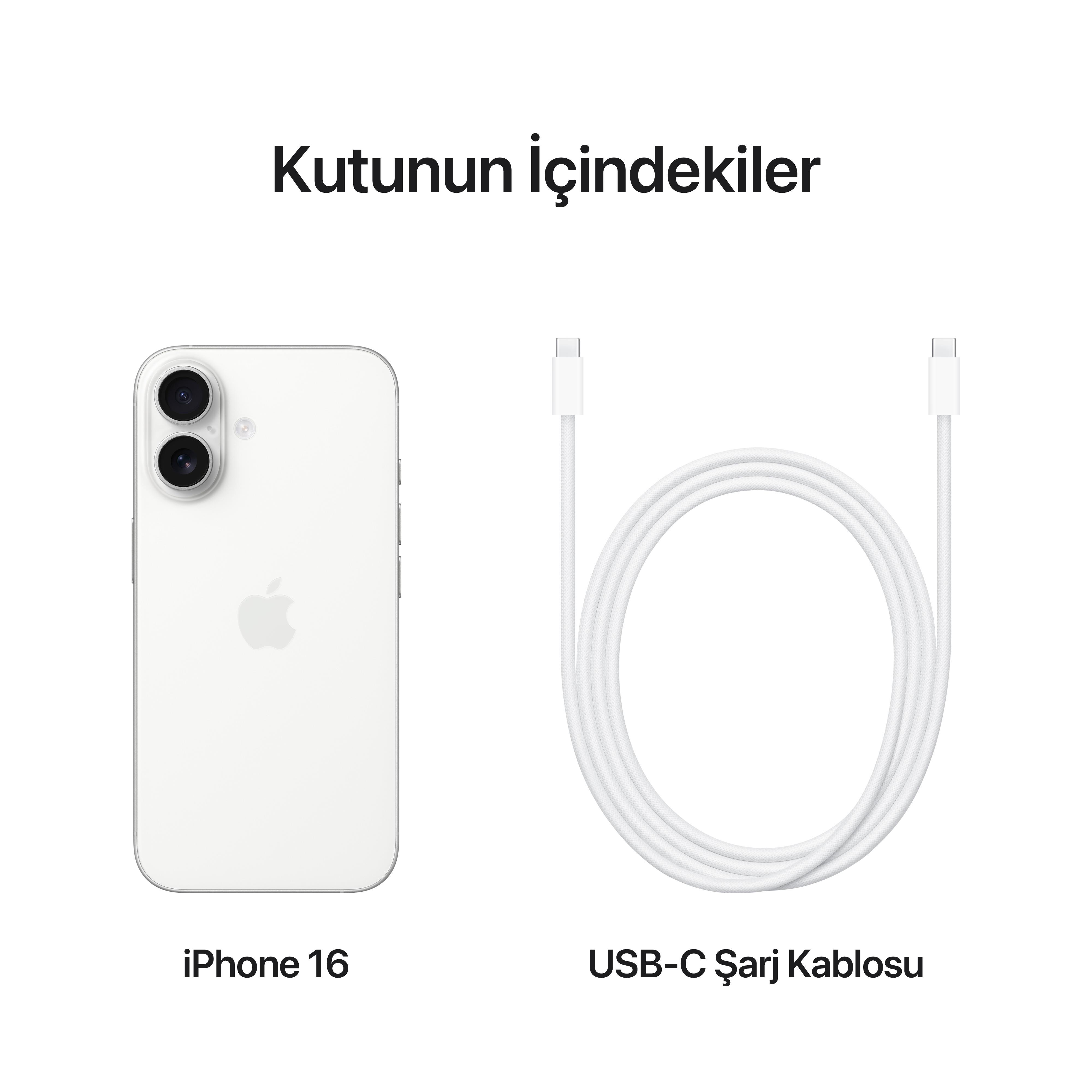 iPhone 16 128GB Beyaz