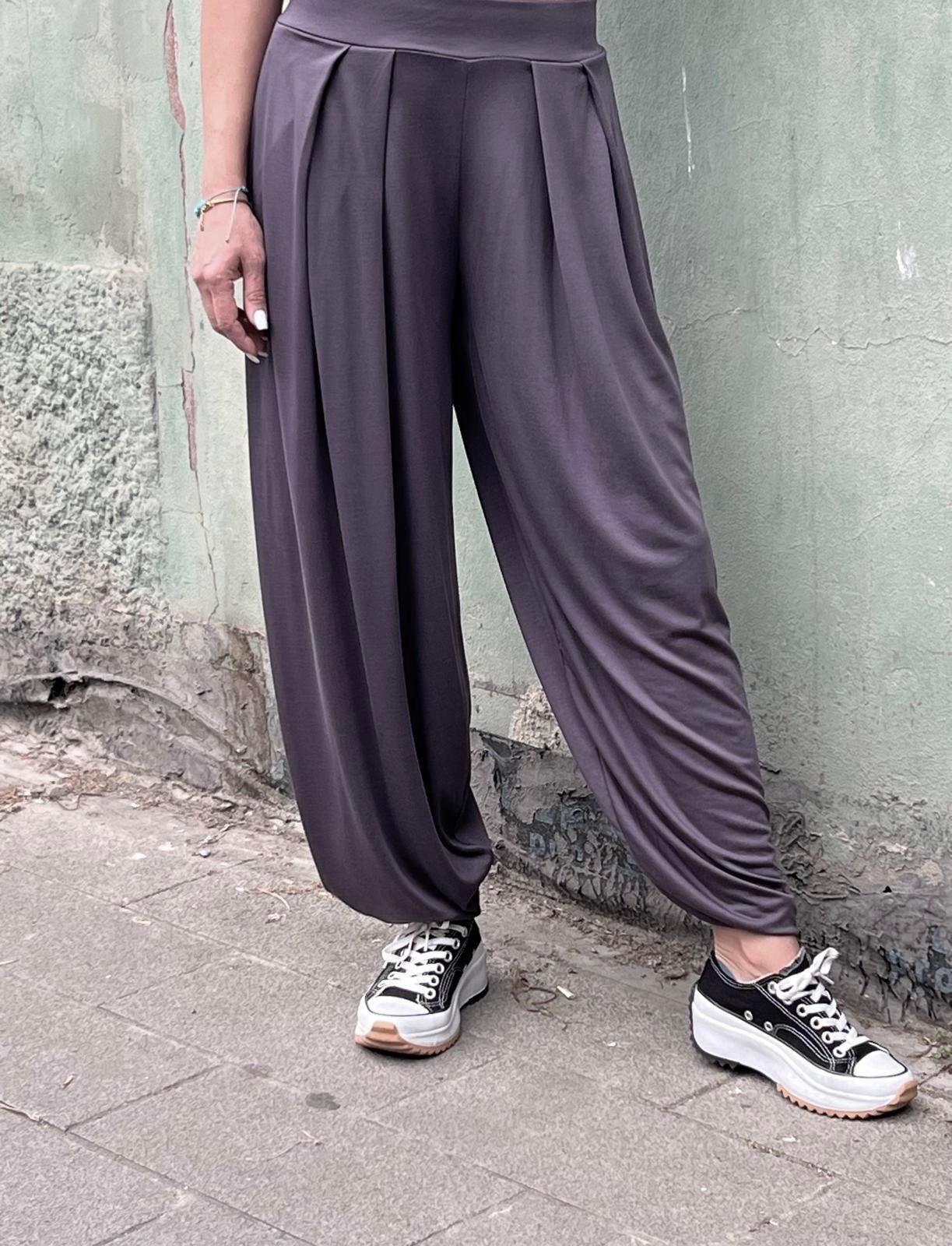 Antrasit Modal Şalvar Pantolon