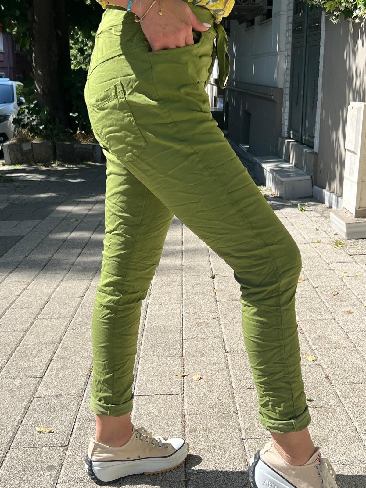 Dört Cep İthal Likralı Pantolon