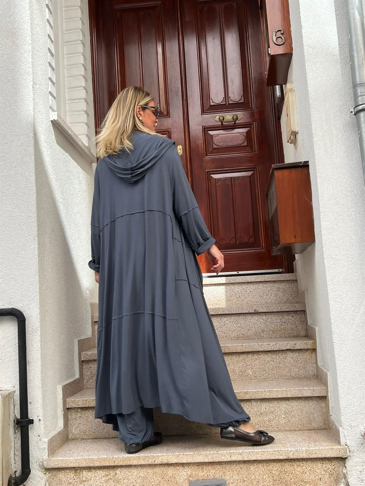 Kapüşonlu Kap Ceket