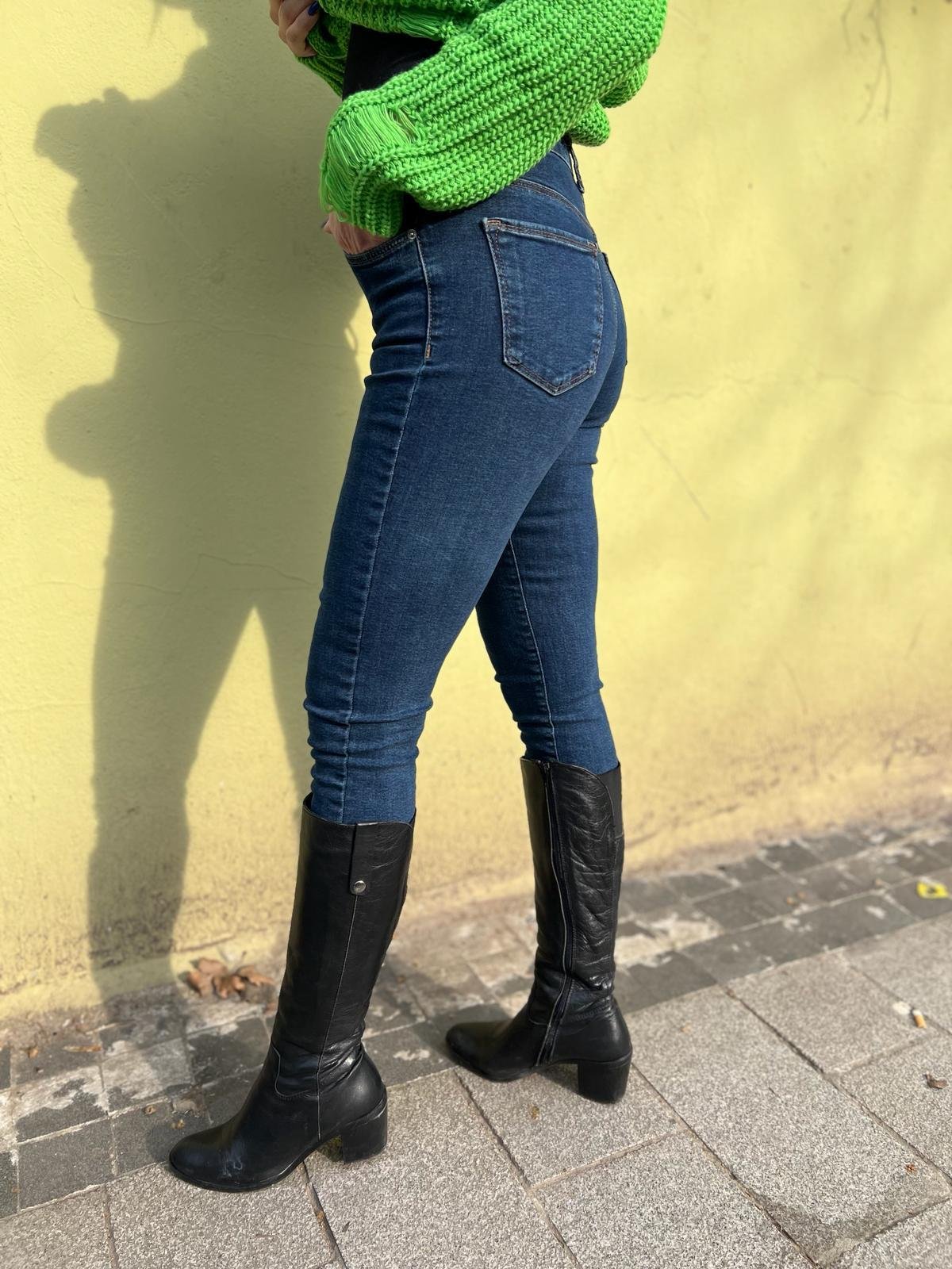 Mavi Likralı Jean