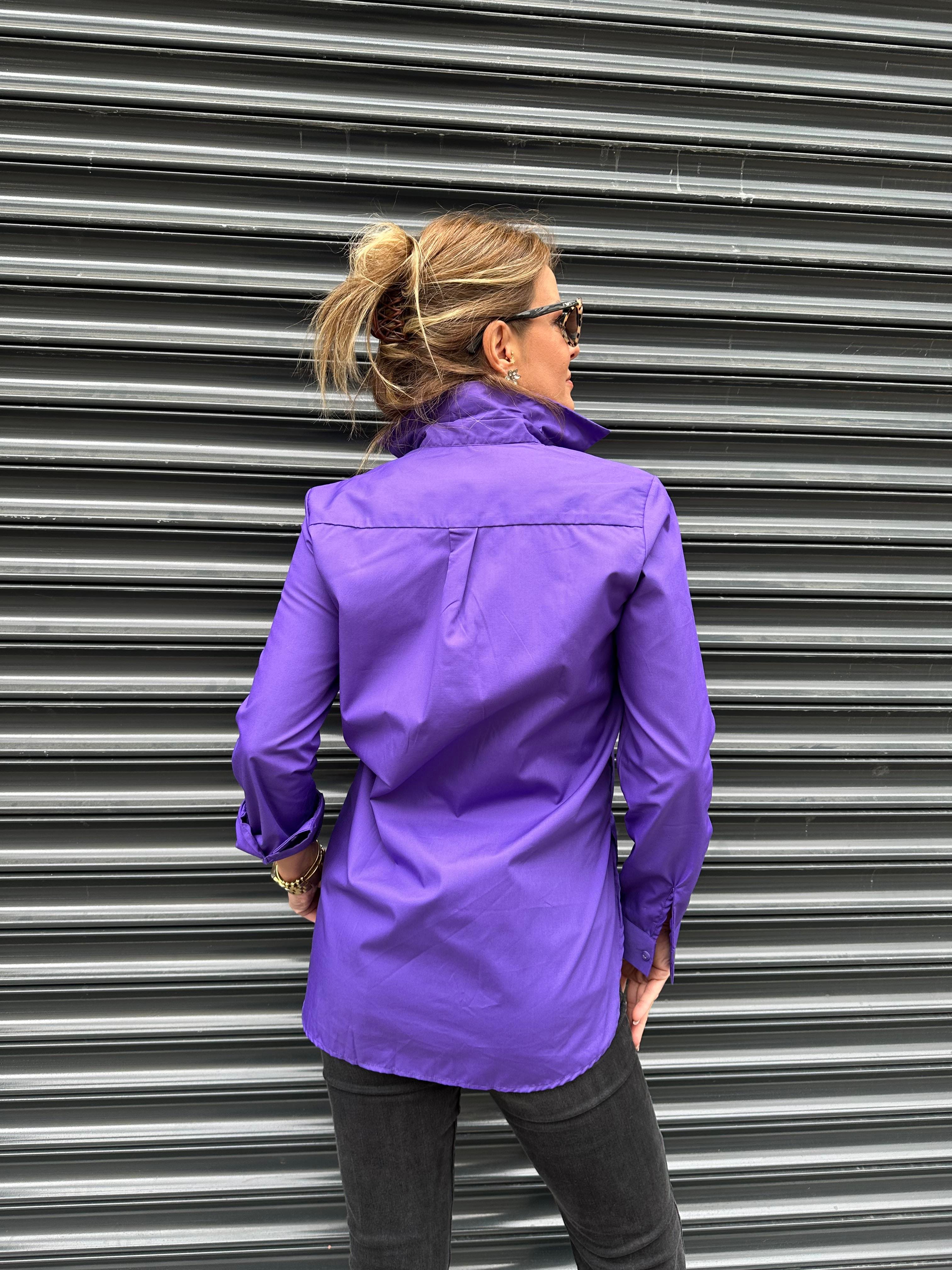 Mor Boyfriend Gömlek