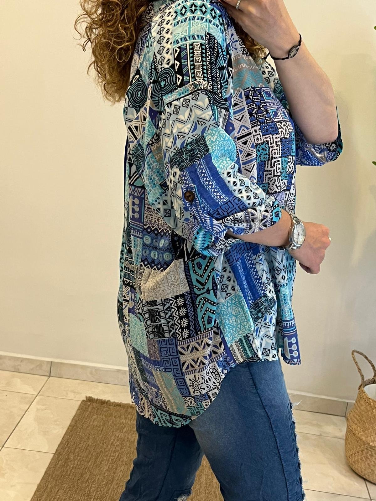 Patchwork Desen Bluz