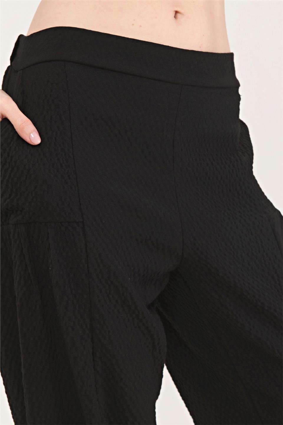 Siyah Mona Pantolon