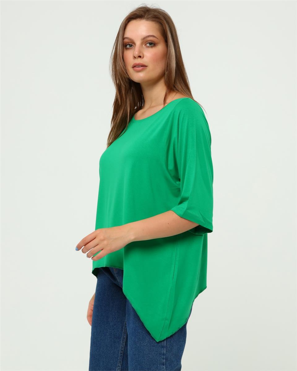 Yeşil Crop Bluz