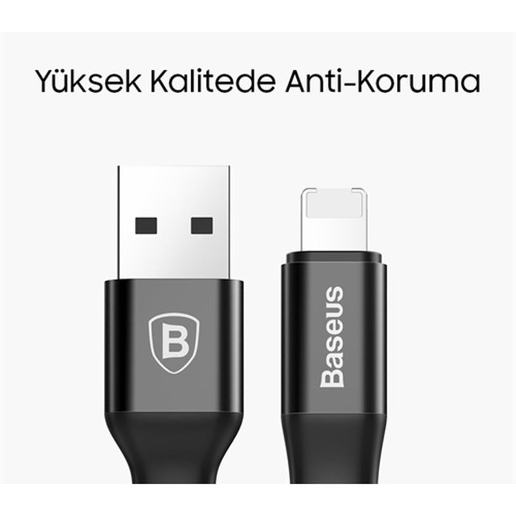 Baseus 2In1 Lightning/Micro Usb 2A Şarj Kablosu 1.2 Metre