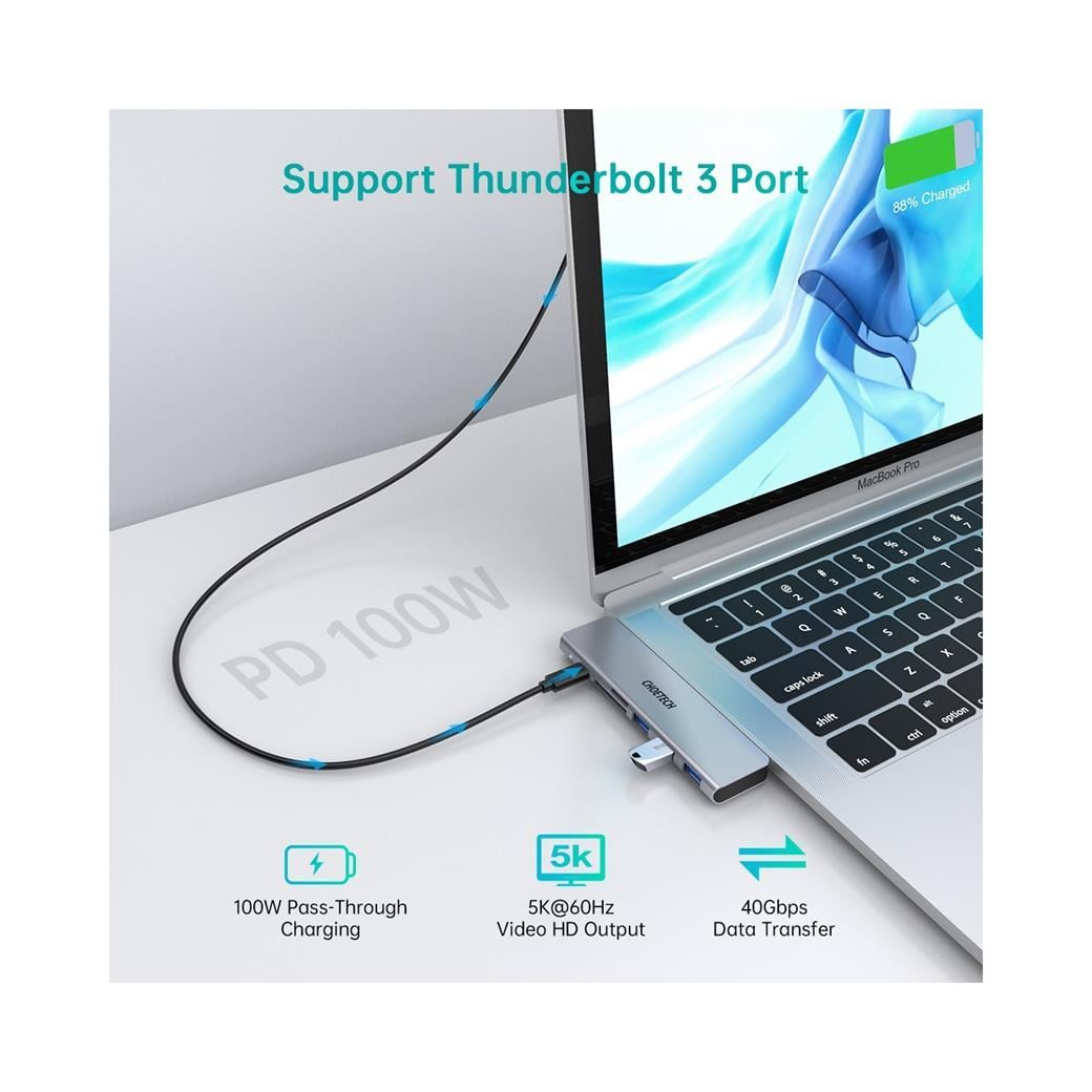 Choetech 7 in 1 Type C Çevirici Macbook Çoklayıcı Adaptör M23