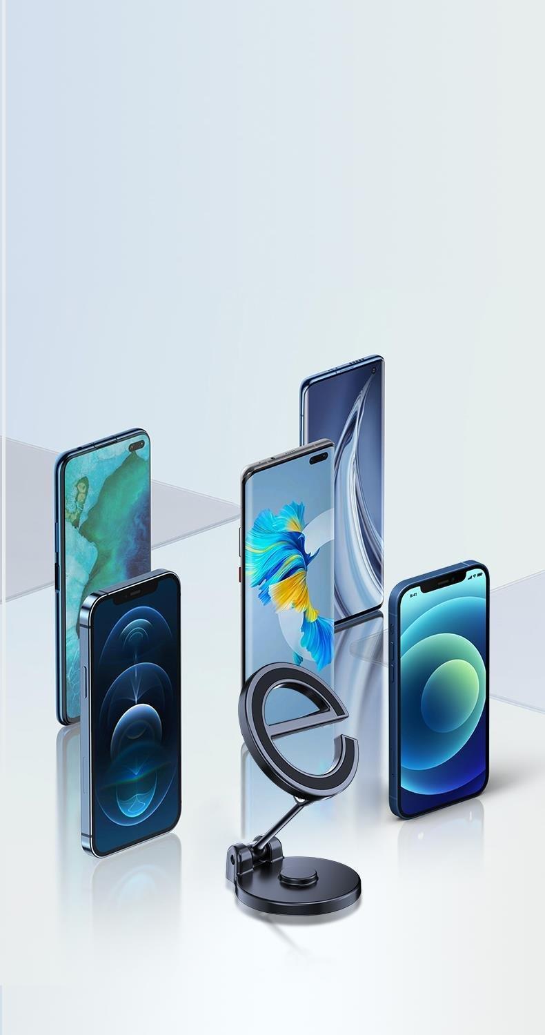 LivX E Style Katlanabilir 360 Derece Limitsiz Dönüş MagSafe Uyumlu Manyetik Mıknatıslı Telefon Tutucu CB5