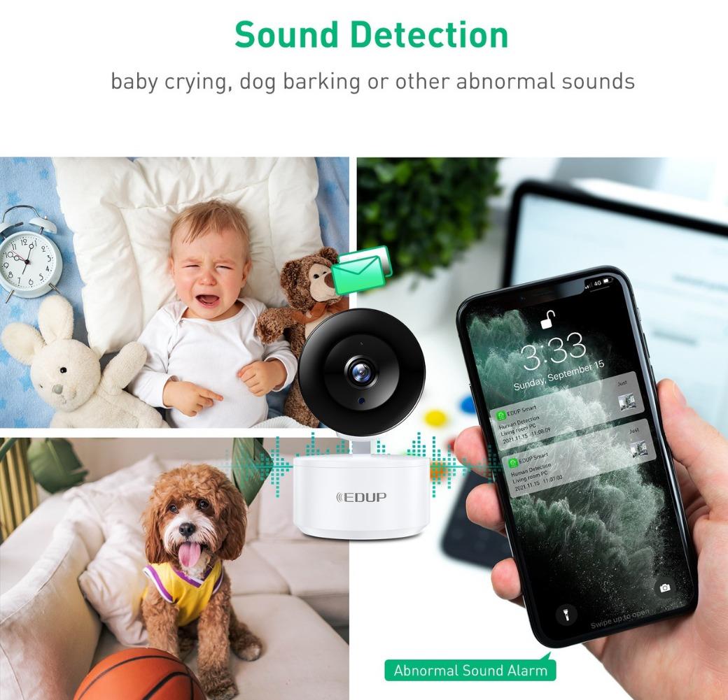 LivX EDUP Akıllı Kamera 300W HD WiFi gece görüşlü 360 derece Dönebilen WiFi IP Kamera 