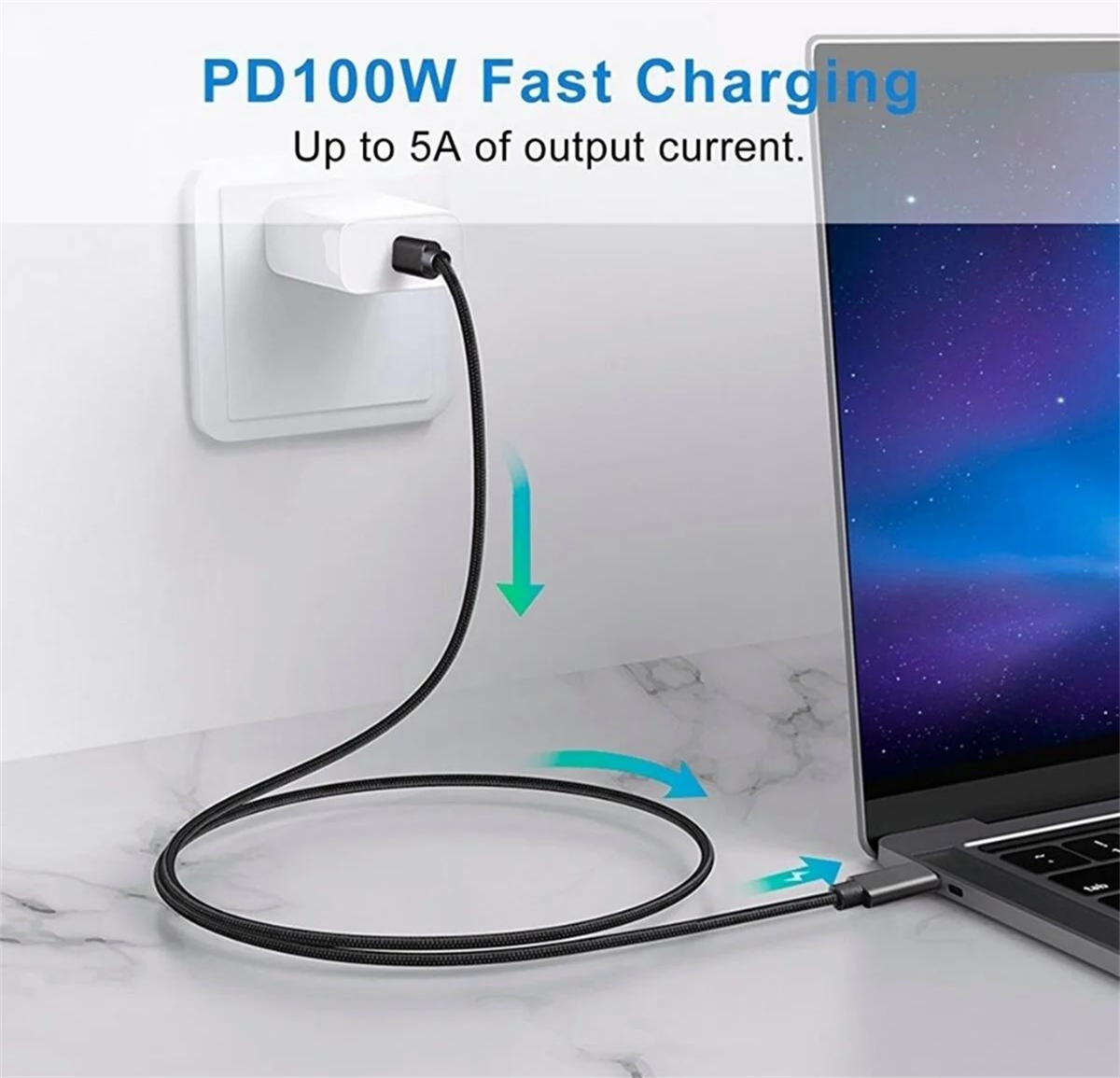 LivX Force 100w Usb-c To Usb-c 3.1 Gen2 10 Gbps 4k@60hz Hızlı Şarj Data Ve Görüntü Kablosu