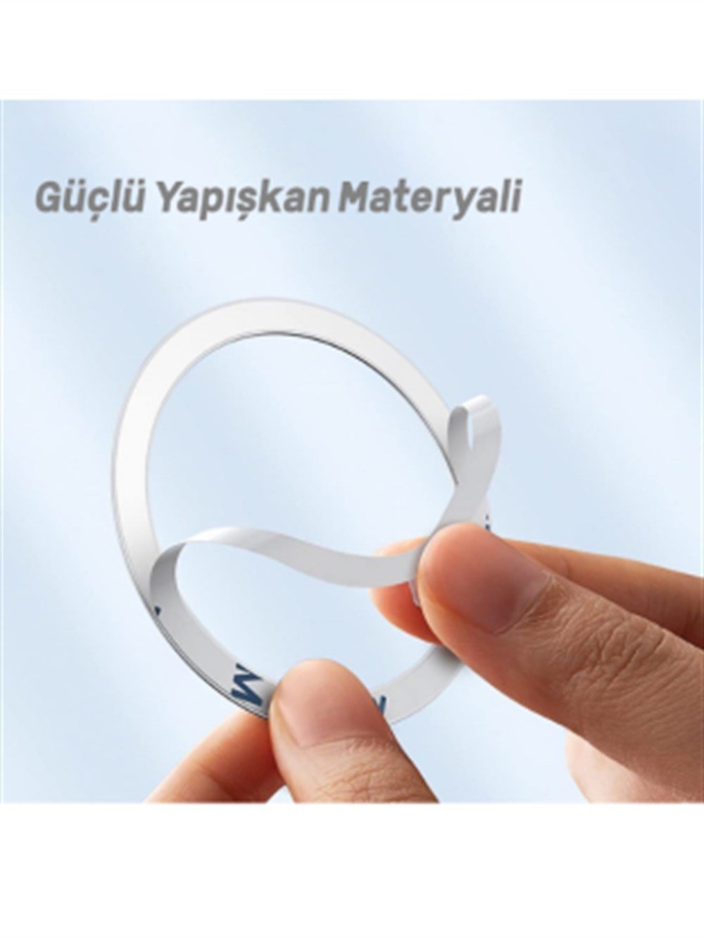 LivX Power Mıknatıslı Metal Magsafe Halka Yüzük Ring iPhone 8 ve Üstü Model ile Uyumlu Gümüş LVRNG